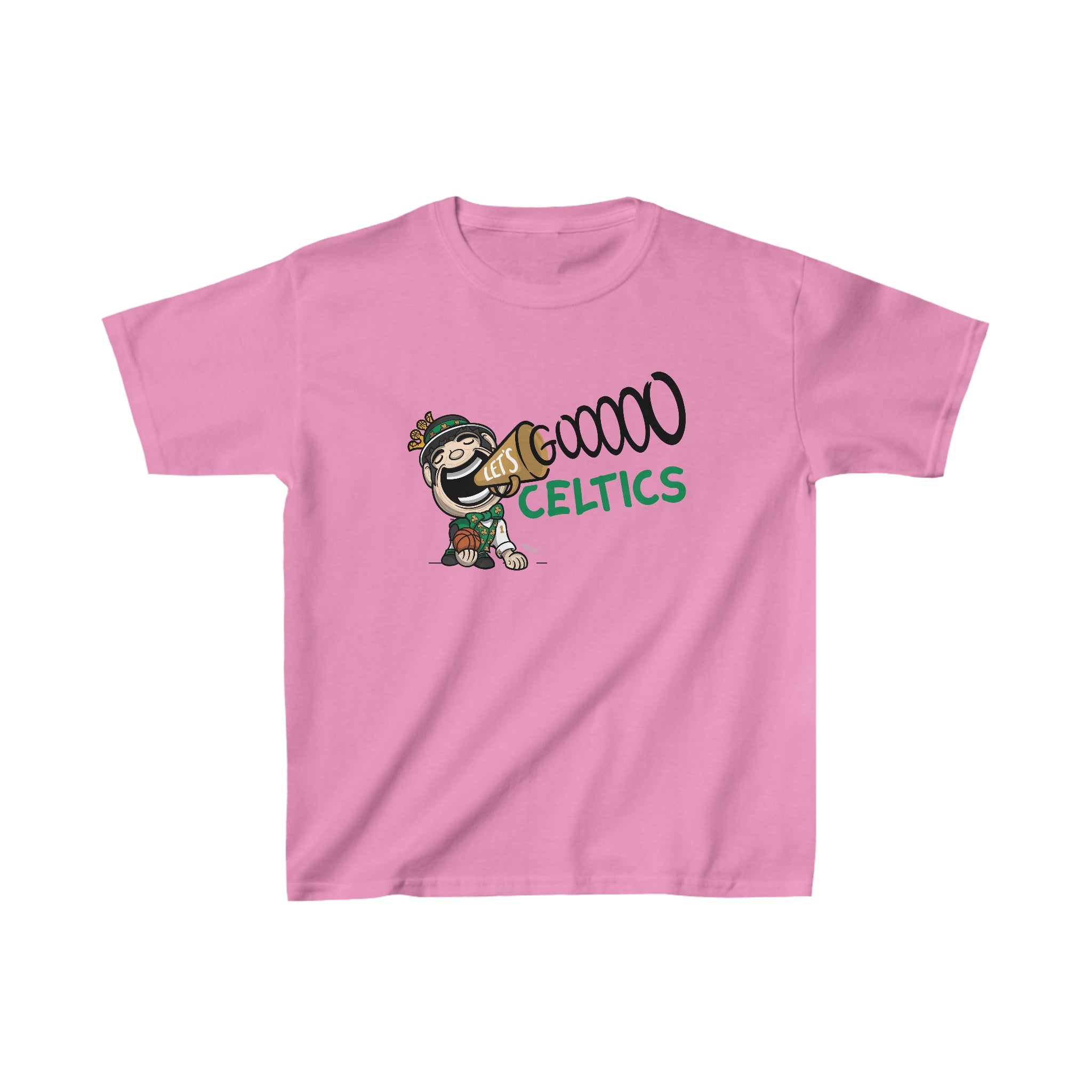 Kids Heavy Cotton™ Tee - Lets Go - Lil' Lucky BOS Basketball