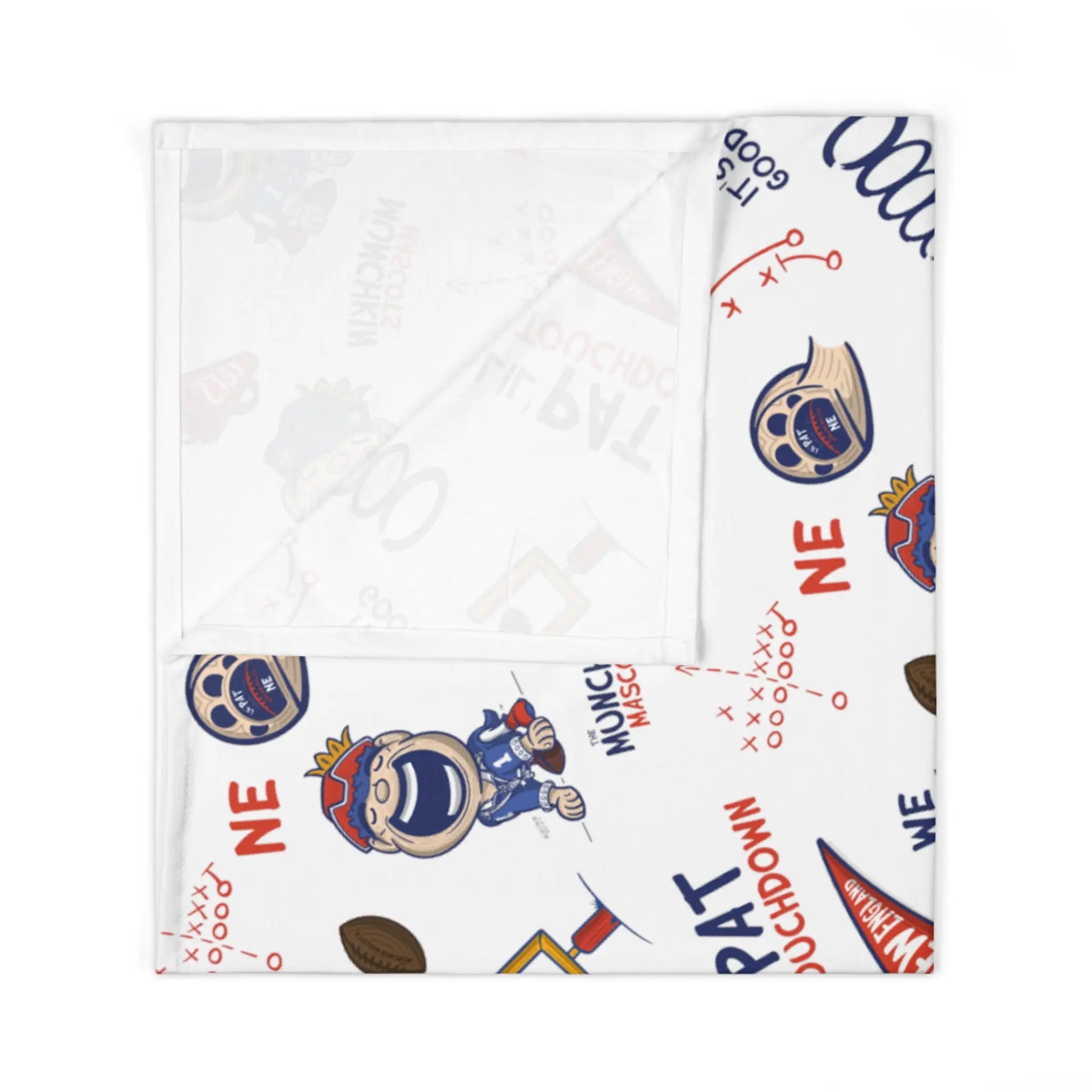 Baby Swaddle Blanket - Pattern - Lil' Pat NE Football Printify