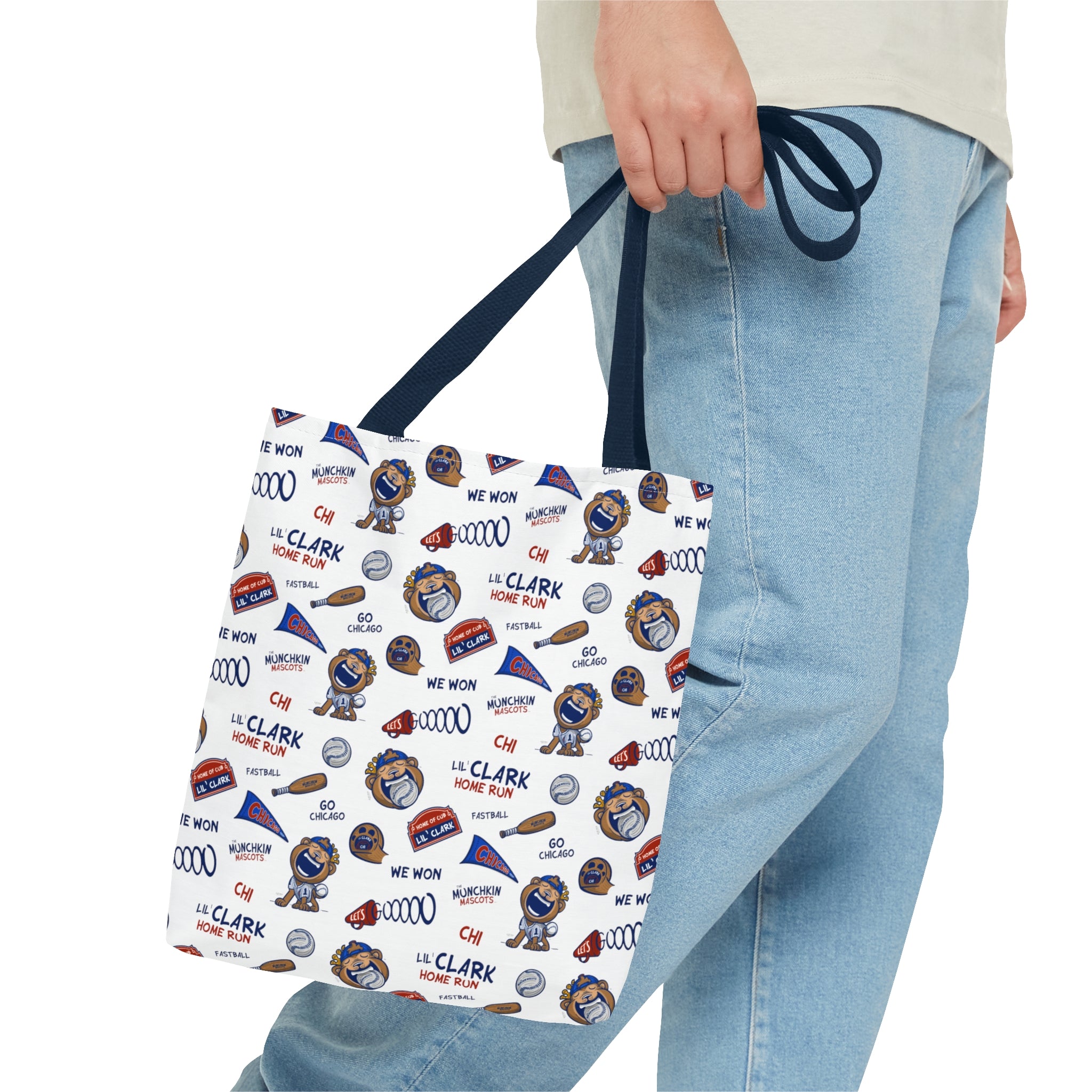 Tote Bag (AOP) - Pattern - Lil' Clark CHI Baseball