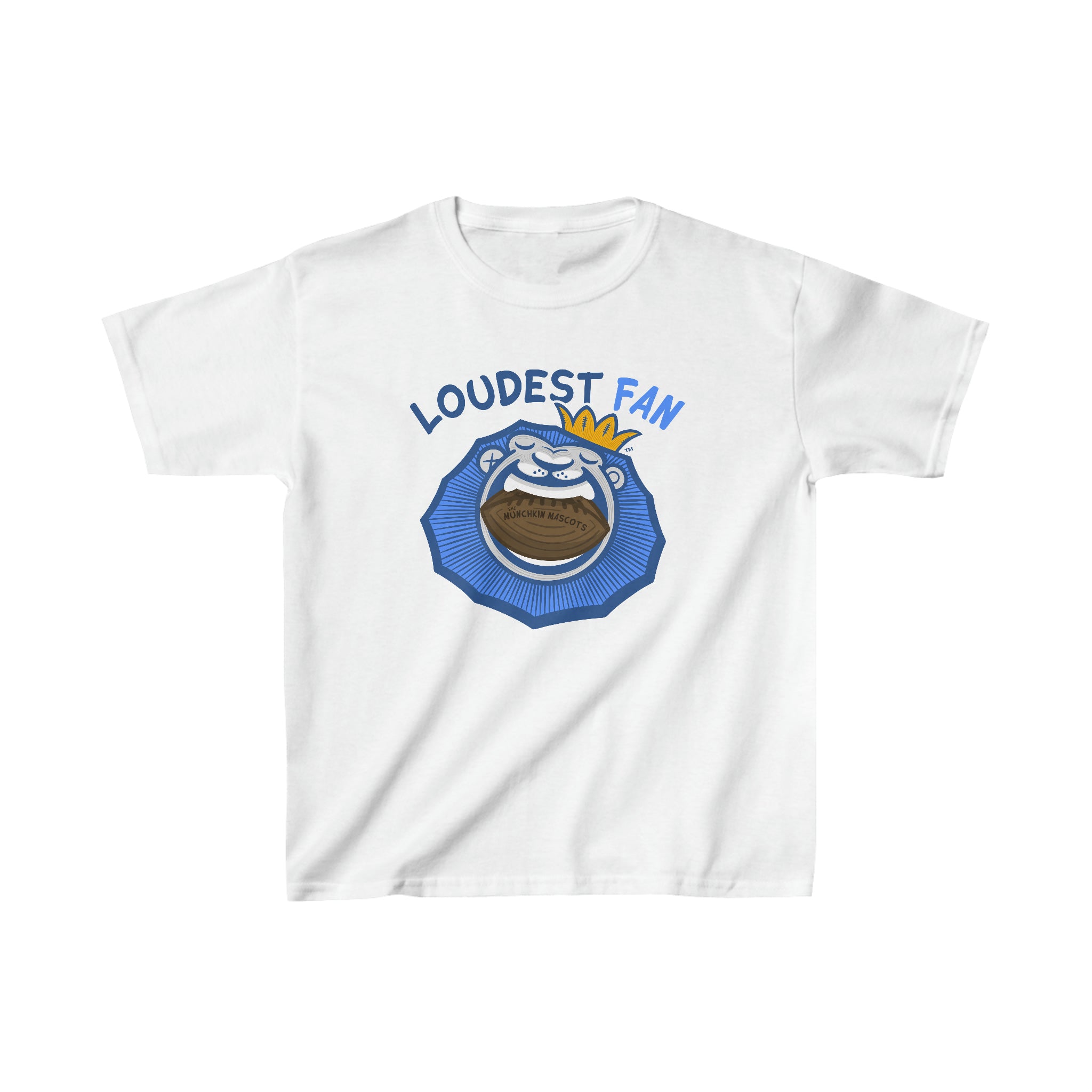 Kids Heavy Cotton™ Tee - Loudest Fan - Lil' Roary DET Football