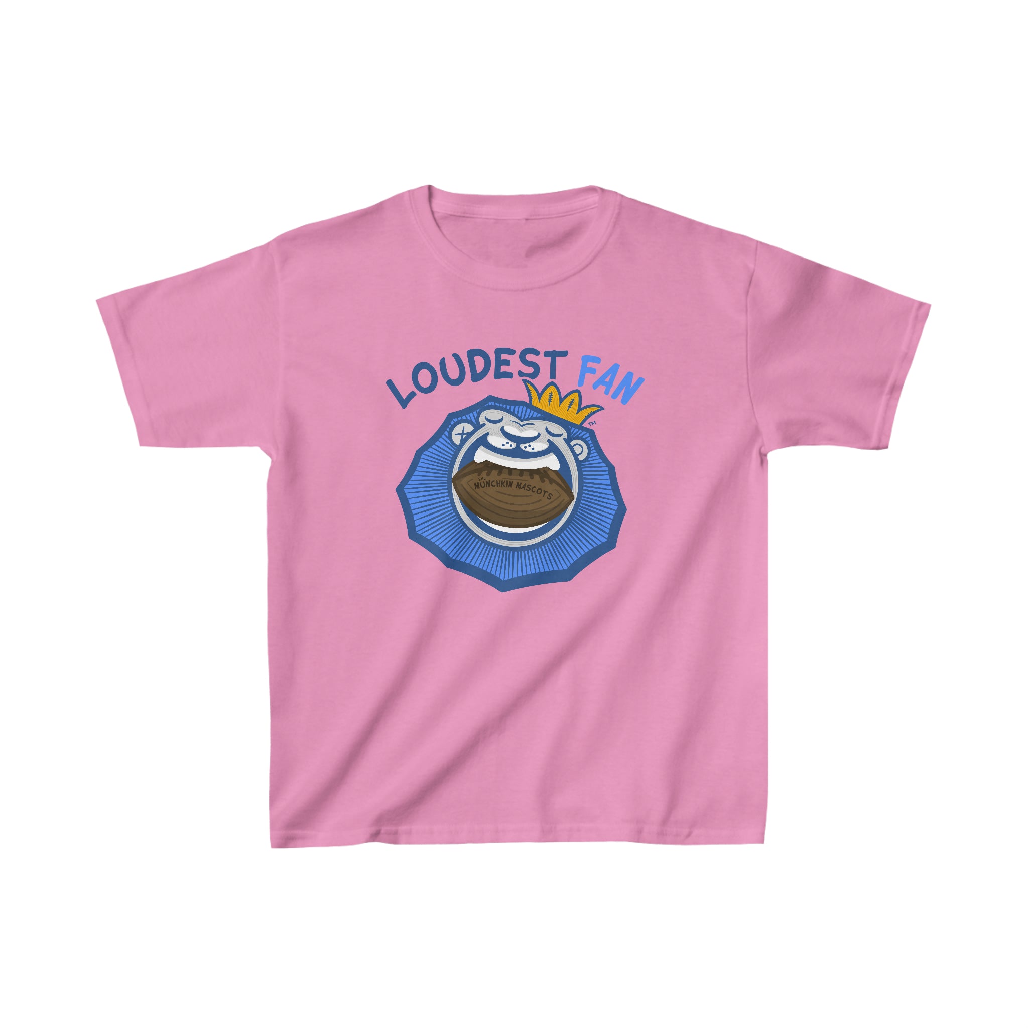 Kids Heavy Cotton™ Tee - Loudest Fan - Lil' Roary DET Football