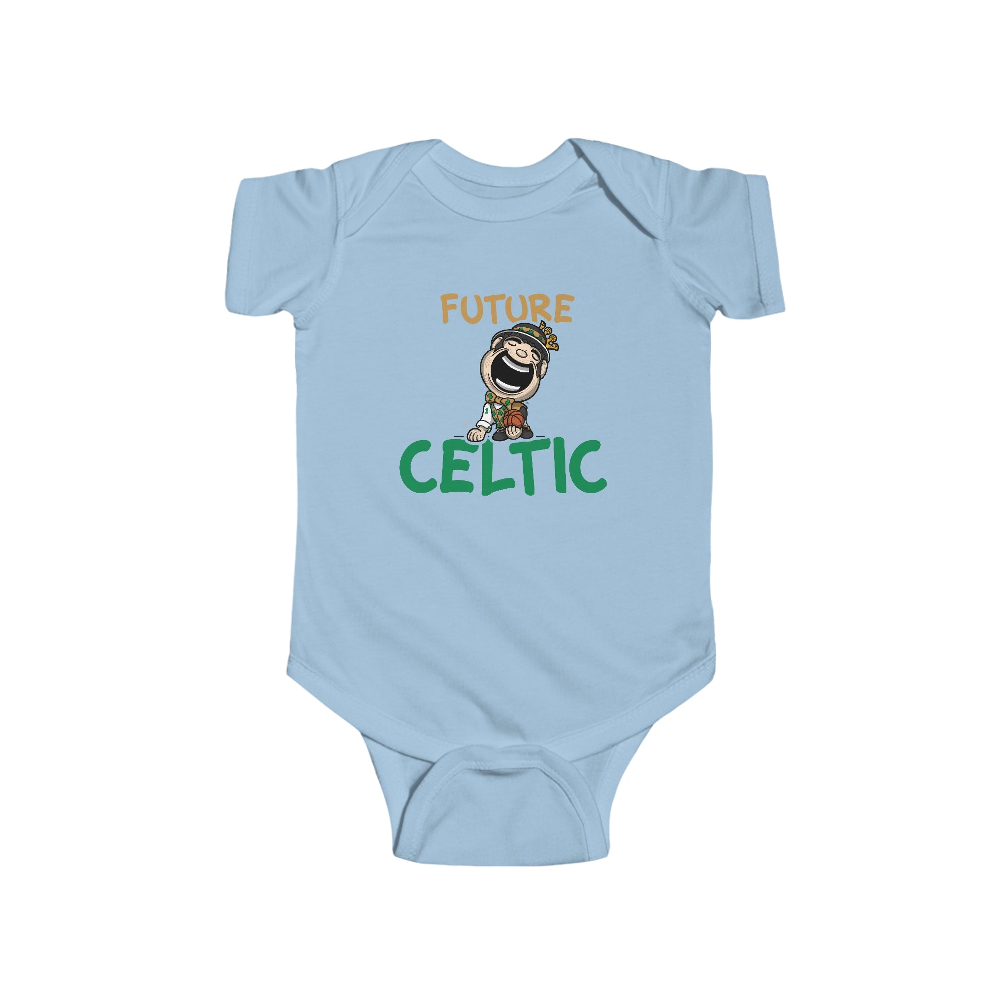 Infant Fine Jersey Bodysuit - Future Celtic - Lil' Lucky BOS Basketball