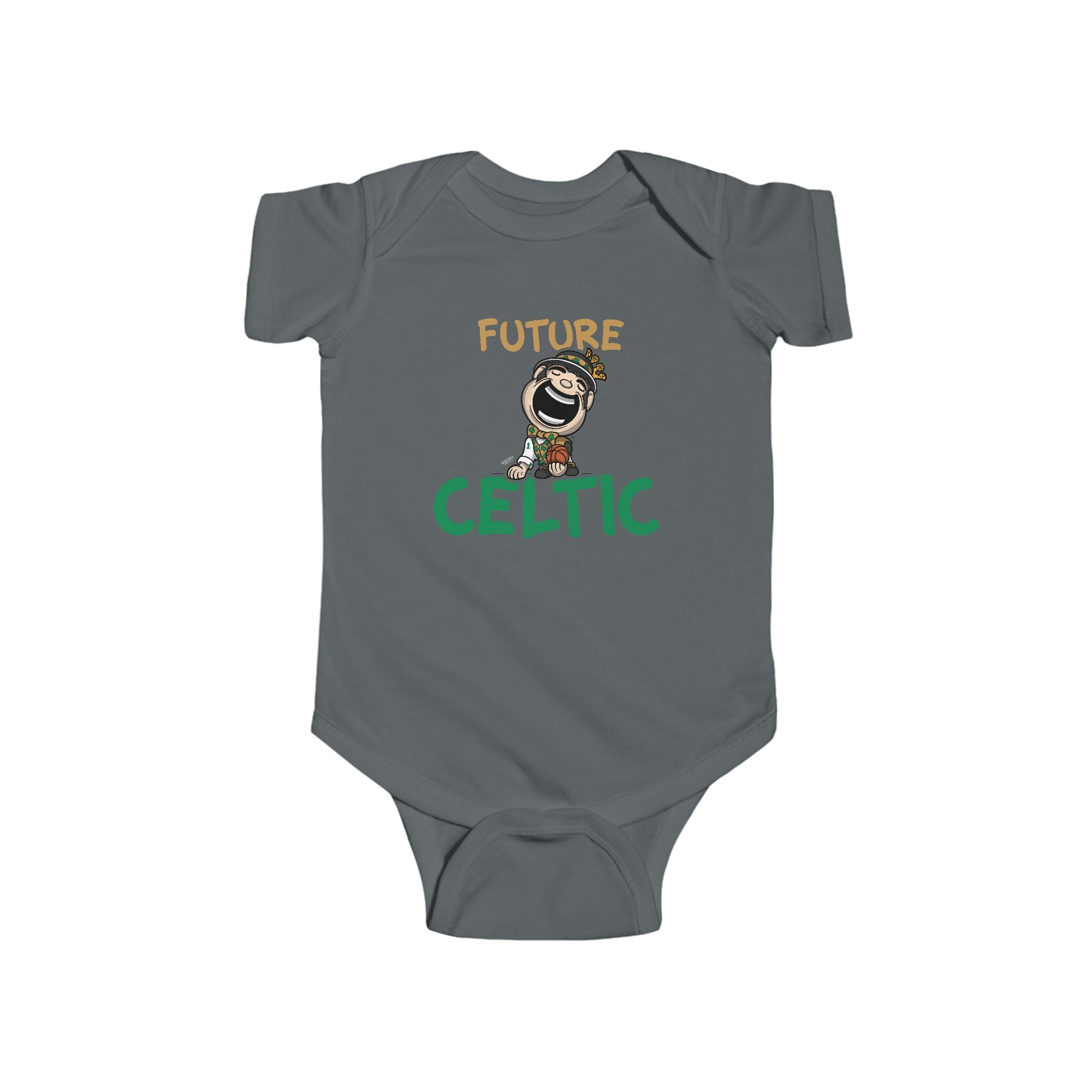 Infant Fine Jersey Bodysuit - Future Celtic - Lil' Lucky BOS Basketball