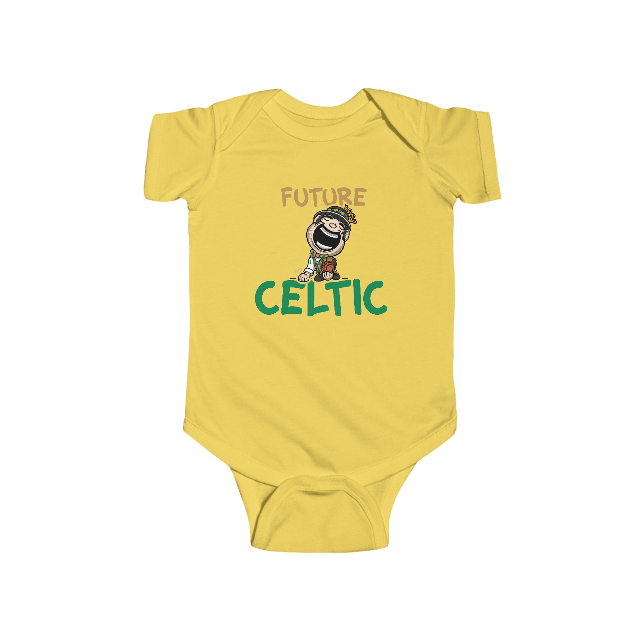 Infant Fine Jersey Bodysuit - Future Celtic - Lil' Lucky BOS Basketball