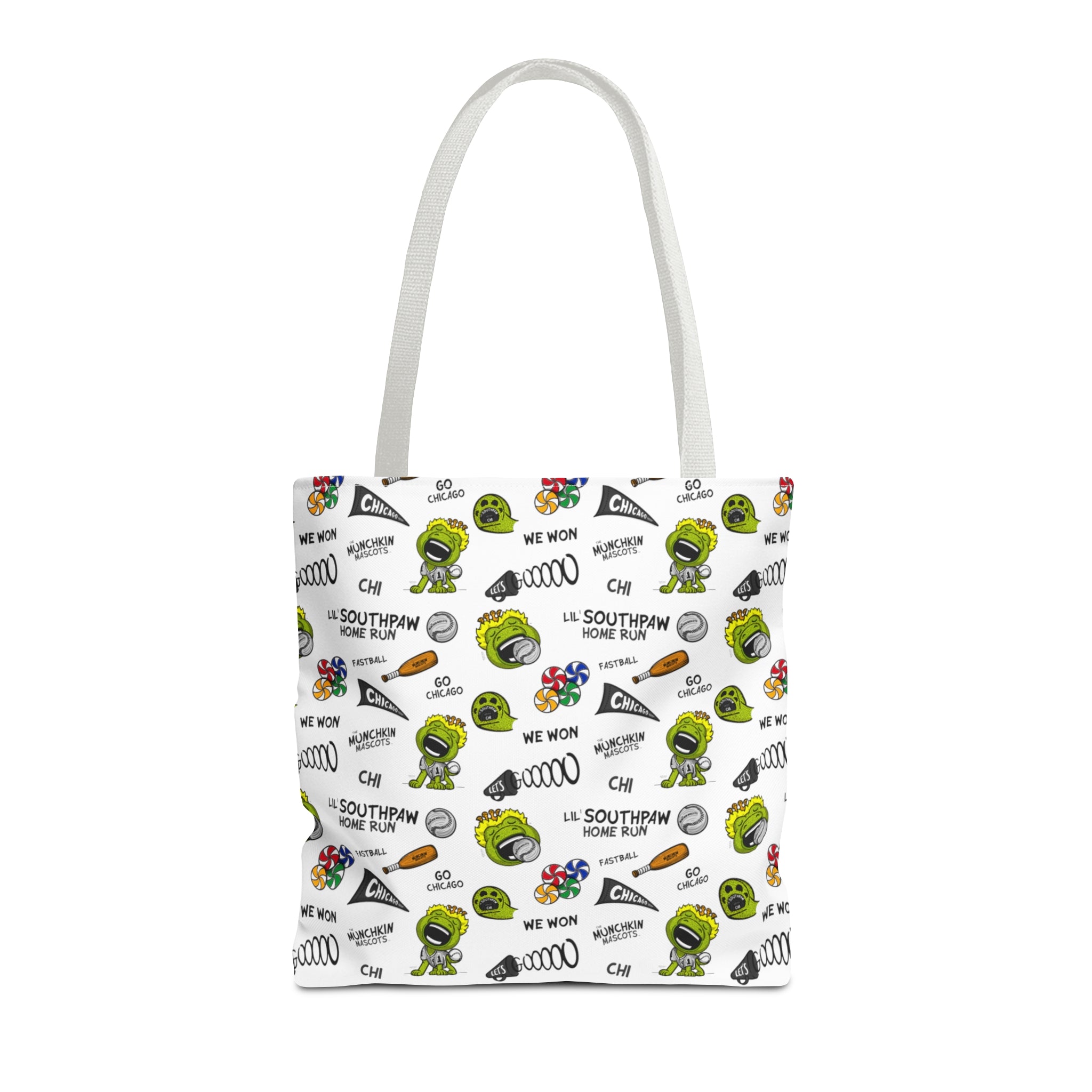 Tote Bag (AOP) - Pattern - Lil' Southpaw CHI Baseball