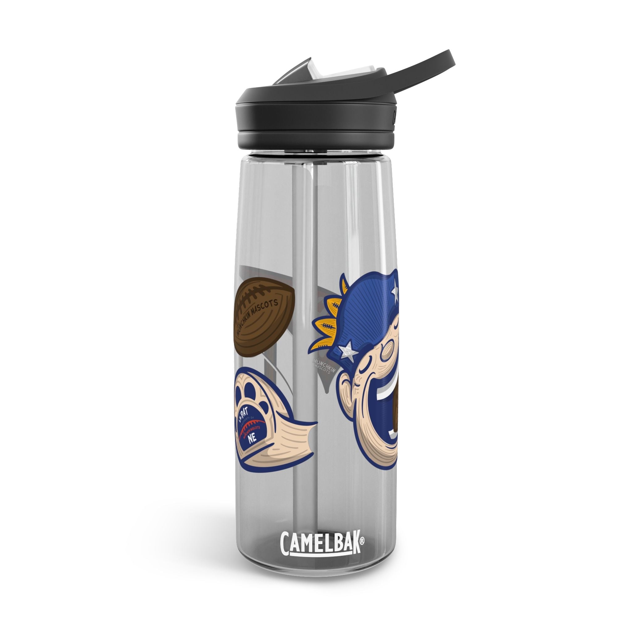 New England Football CamelBak Eddy® Lil' Pat Water Bottle, 20oz\25oz | Hand-Drawn Art | Gifts for Kids