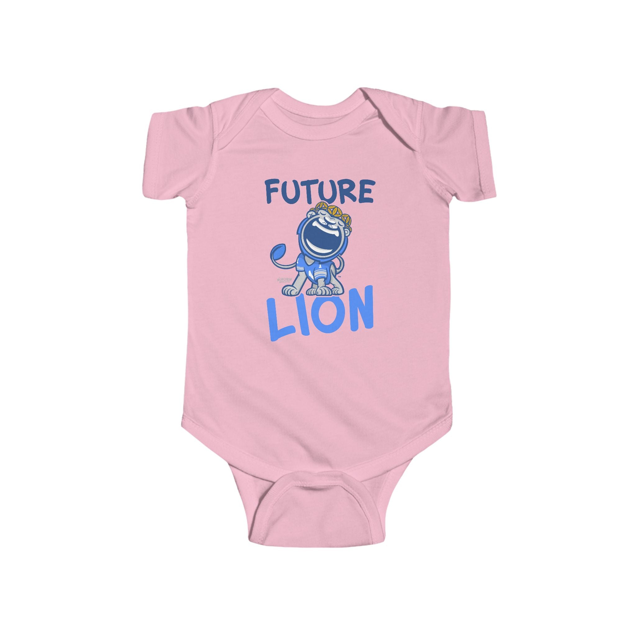 Detroit Football Newborn & Infant Lil' Miss Roary 'Future' Jersey Bodysuit | Hand-Drawn Art | Gifts for Newborns