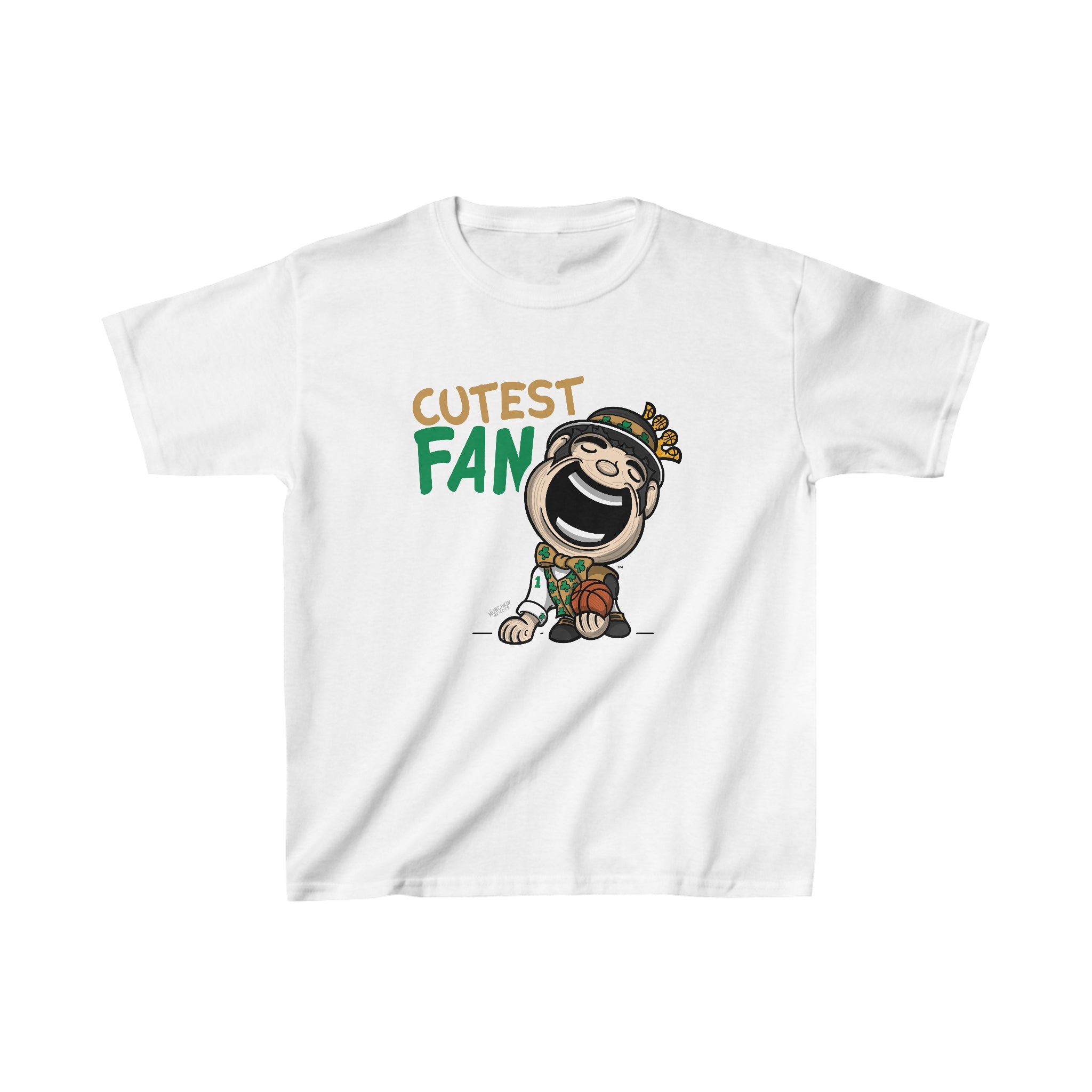 Kids Heavy Cotton™ Tee - Cutest Fan - Lil' Lucky BOS Basketball