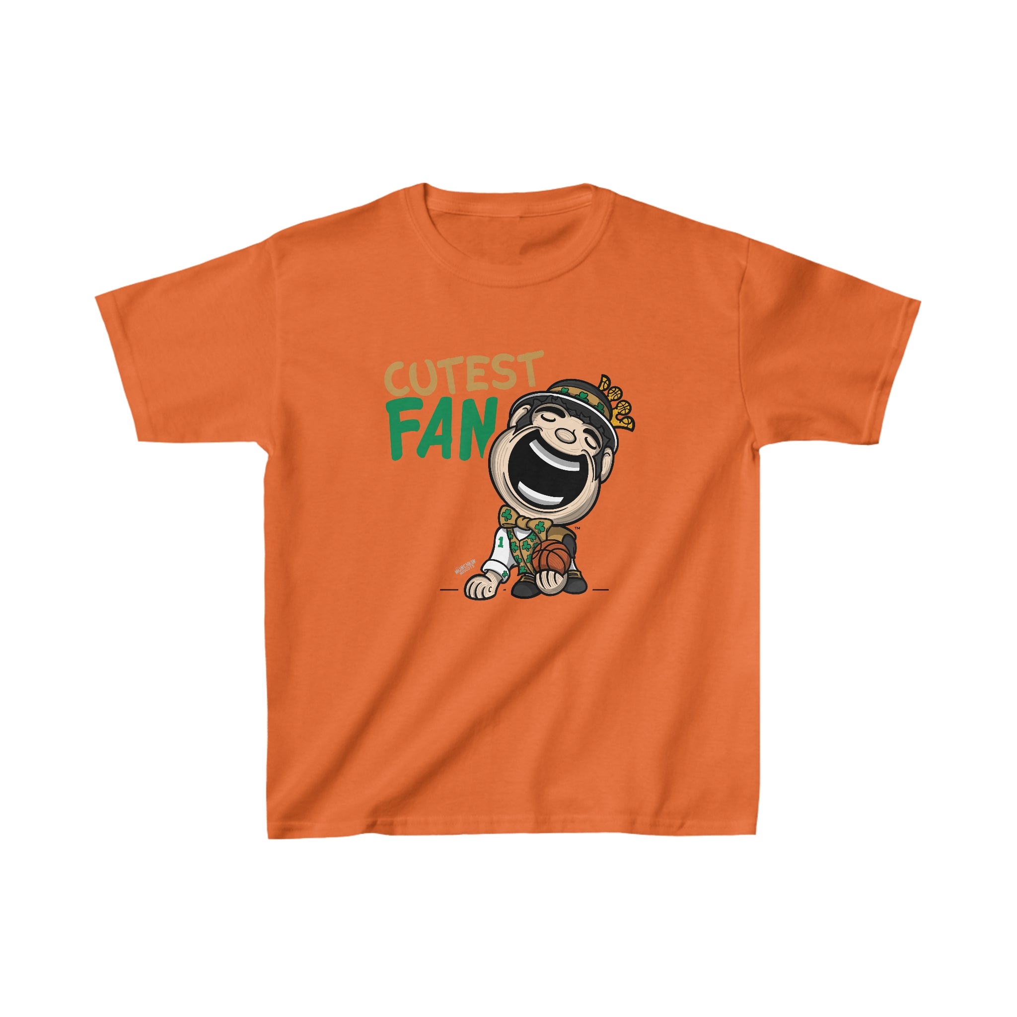 Kids Heavy Cotton™ Tee - Cutest Fan - Lil' Lucky BOS Basketball