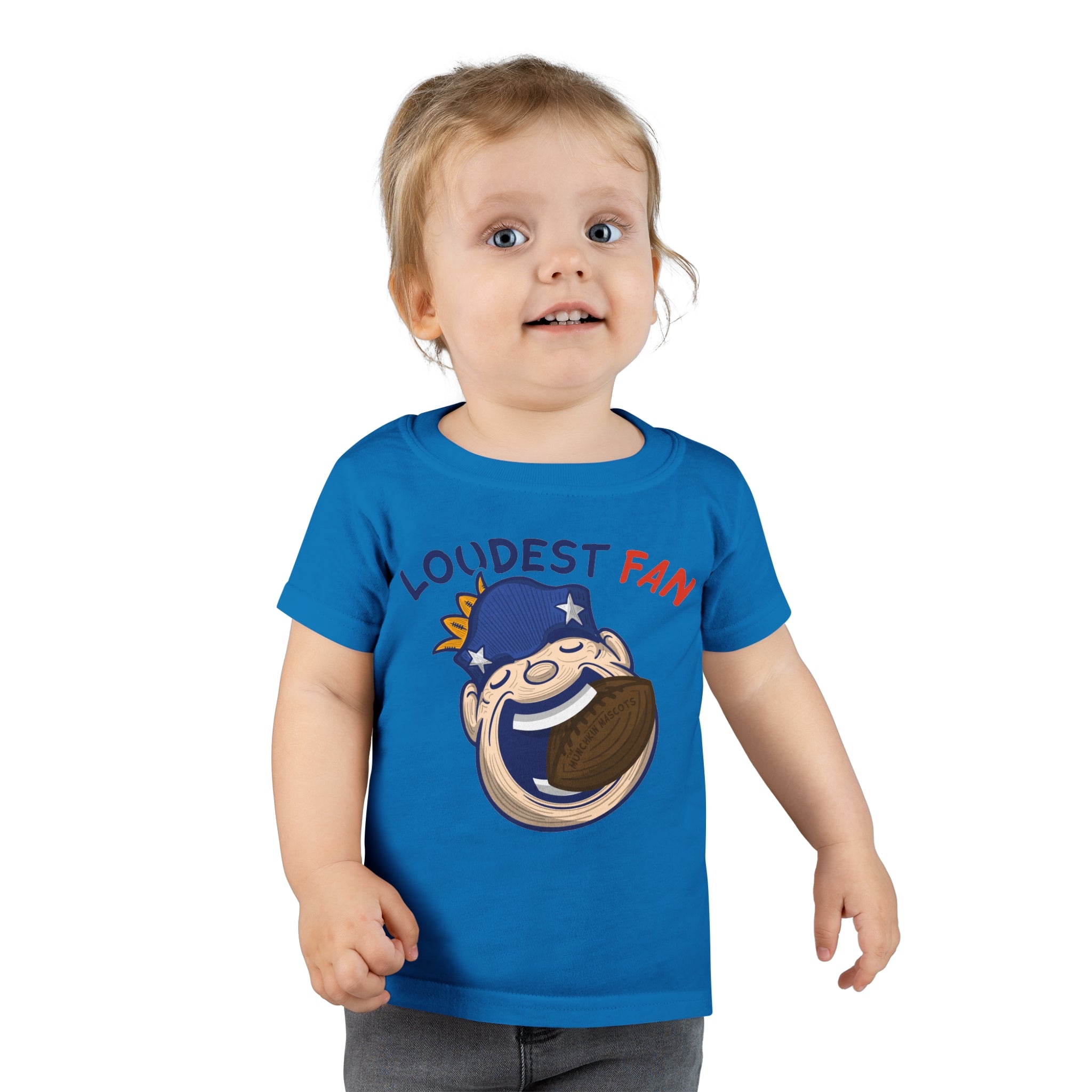 Toddler T-shirt - Loudest Fan - Lil' Pat NE Football