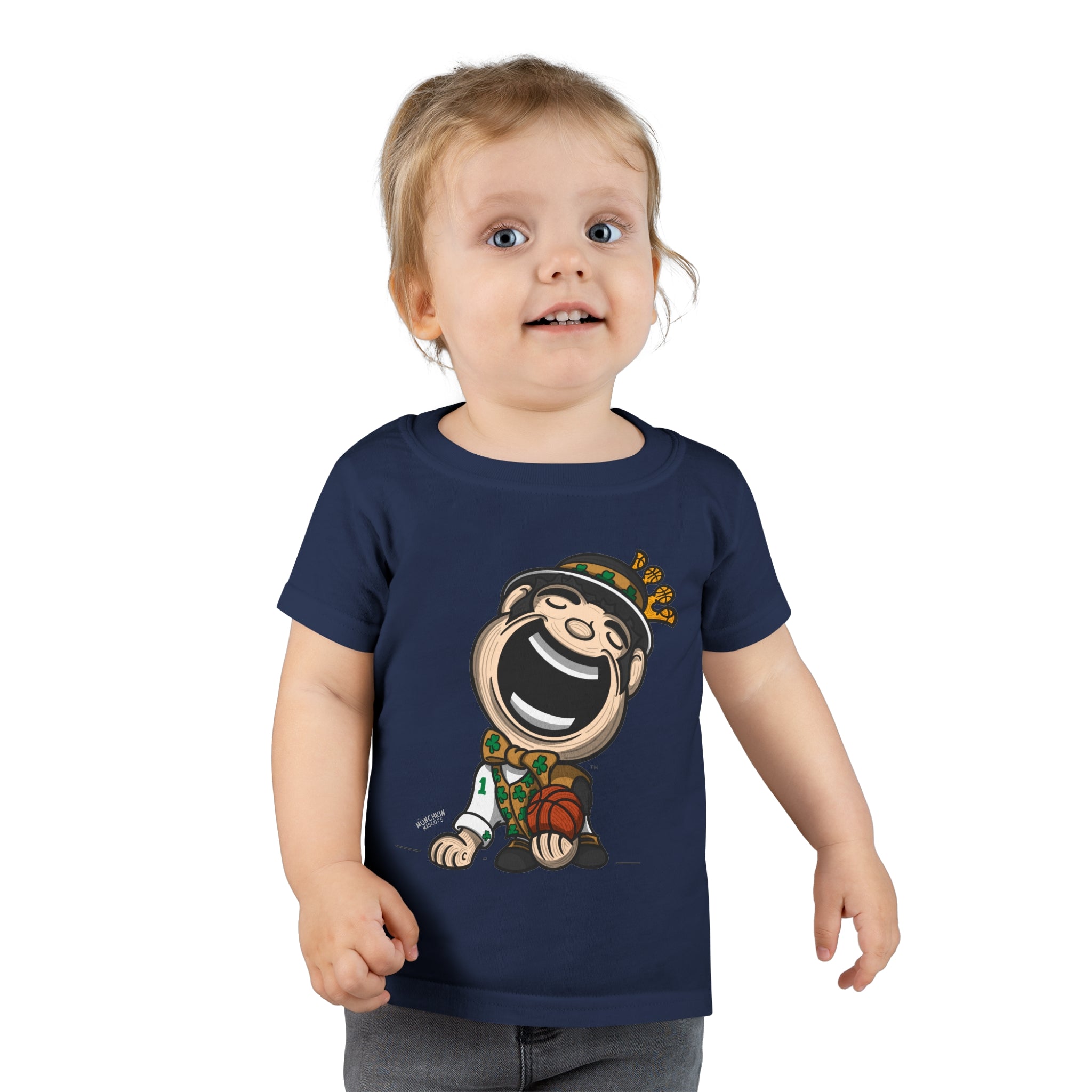 Toddler T-shirt - Gold Vest - Lil' Lucky BOS Basketball