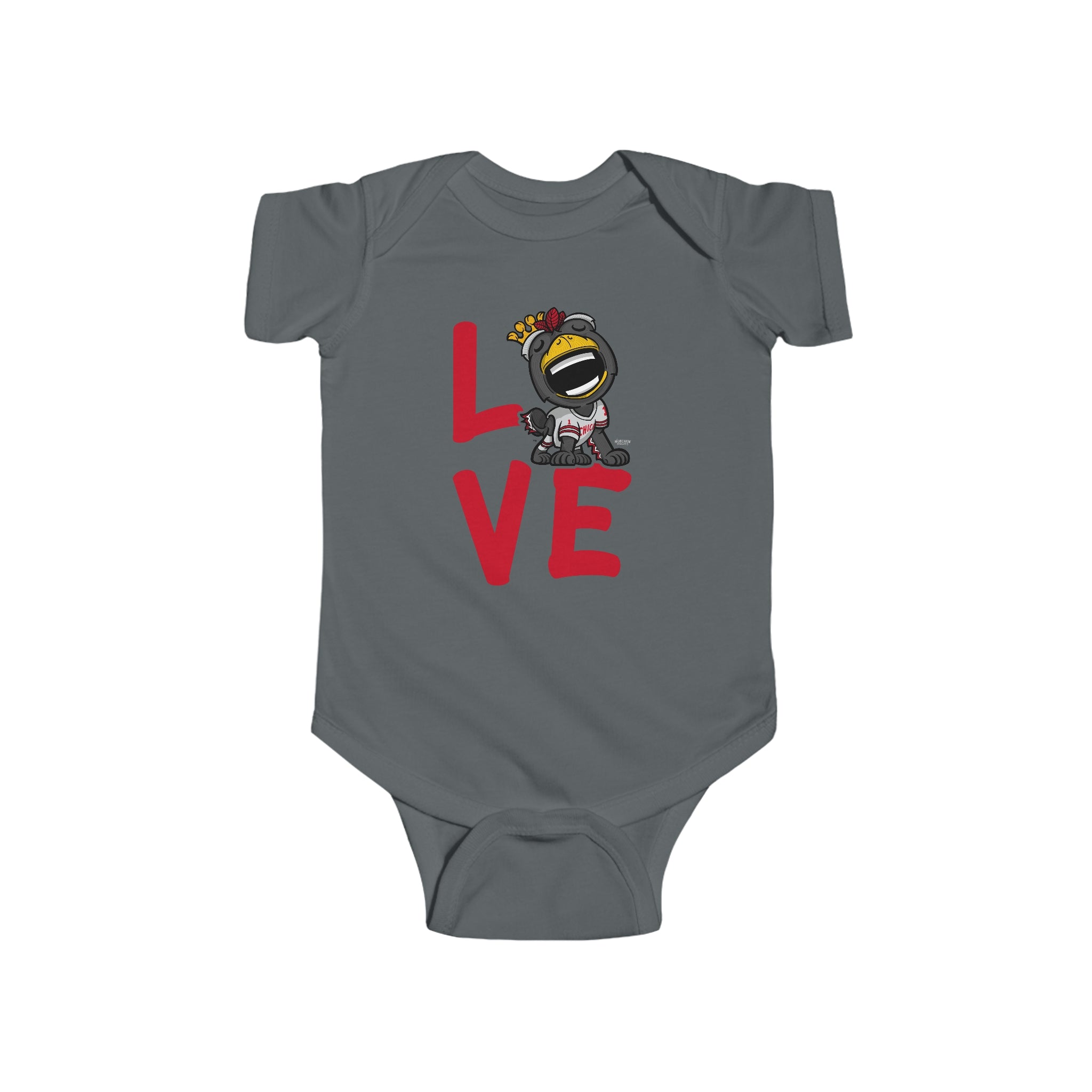 Infant Fine Jersey Bodysuit - LOVE - Lil' Tommy CHI Hockey