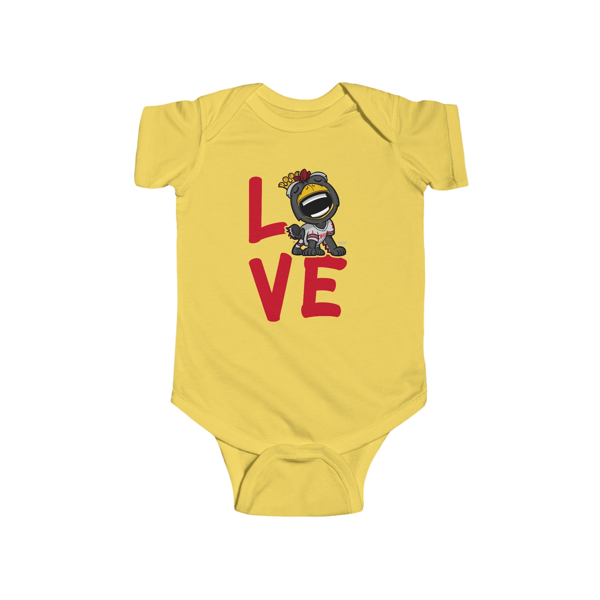 Infant Fine Jersey Bodysuit - LOVE - Lil' Tommy CHI Hockey