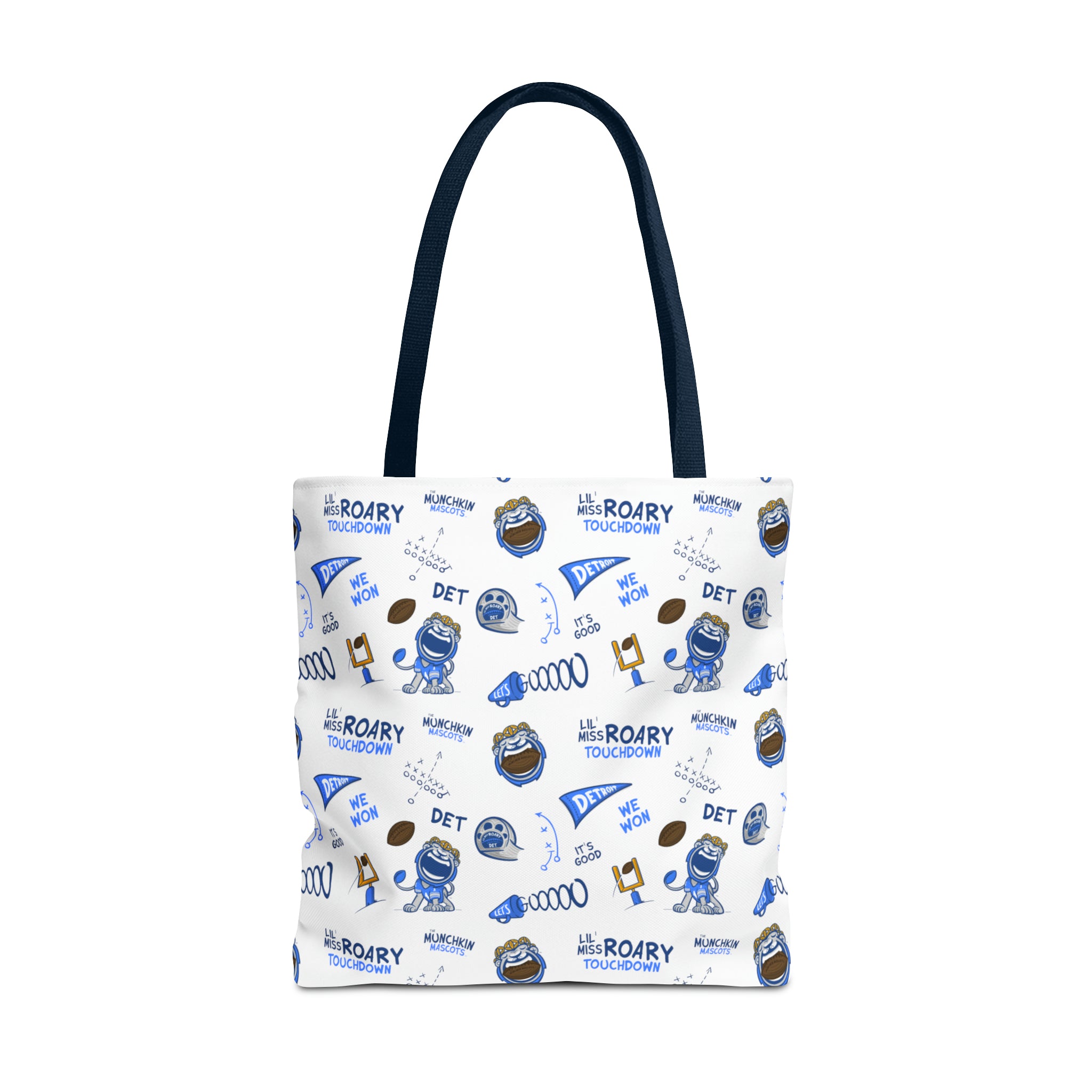 Tote Bag (AOP) - Pattern - Lil' Miss Roary DET Football