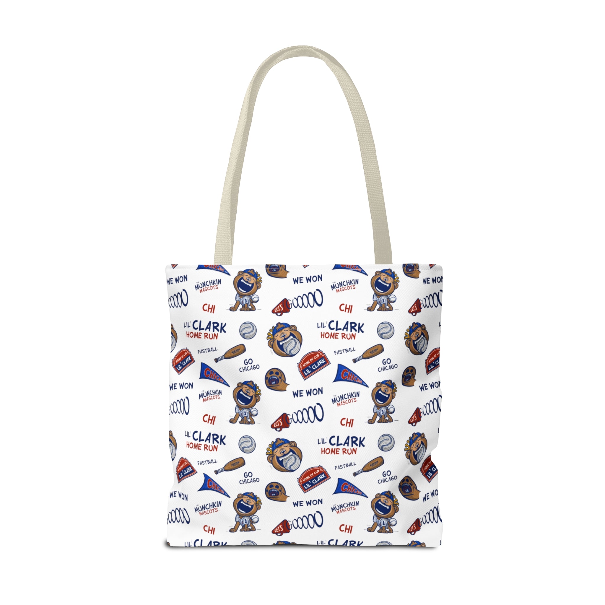 Tote Bag (AOP) - Pattern - Lil' Clark CHI Baseball