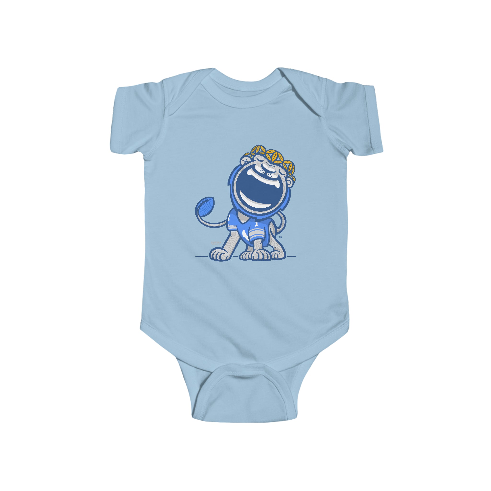 Infant Fine Jersey Bodysuit - Home Jersey - Lil' Miss Roary DET Football