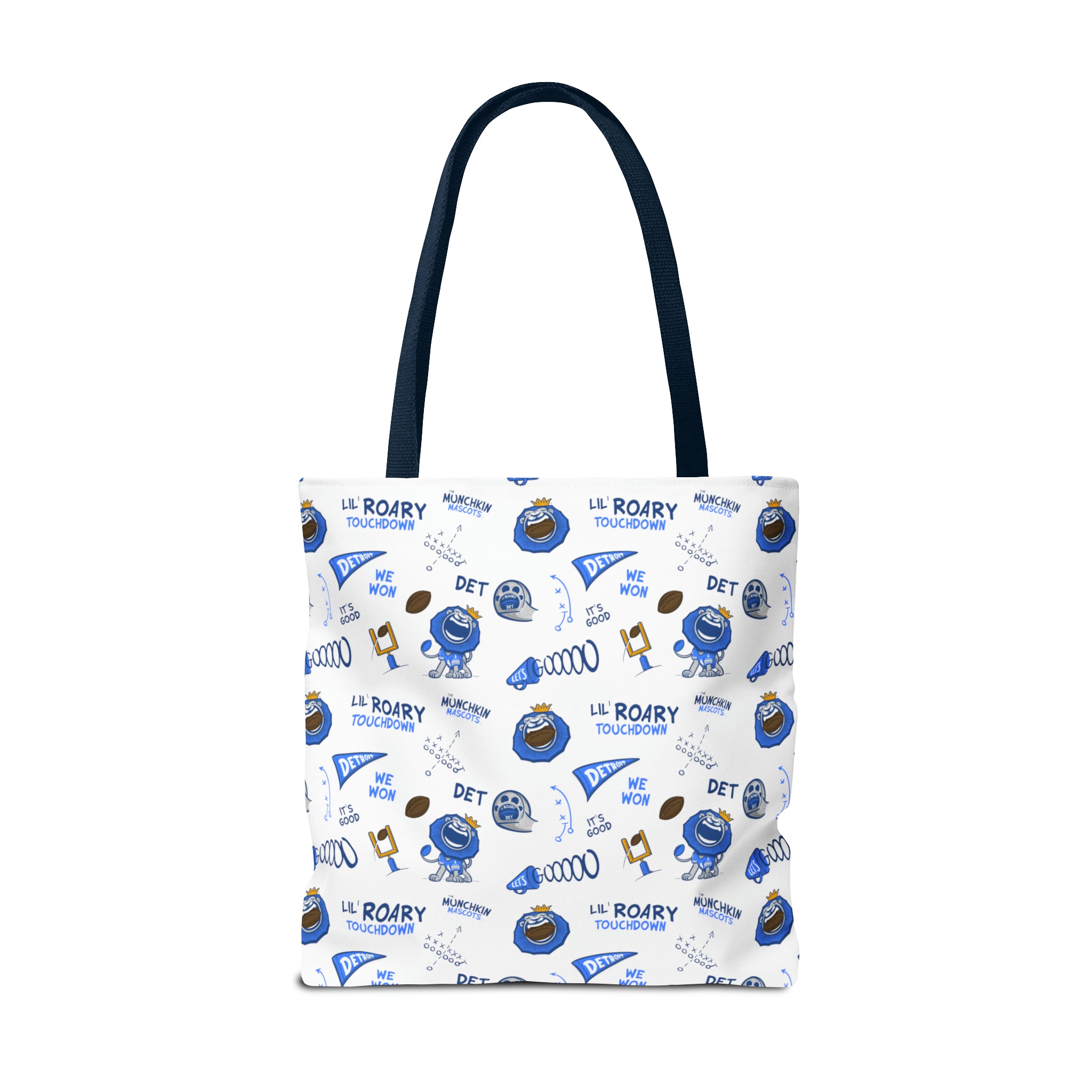 Tote Bag (AOP) - Pattern - Lil' Roary DET Football