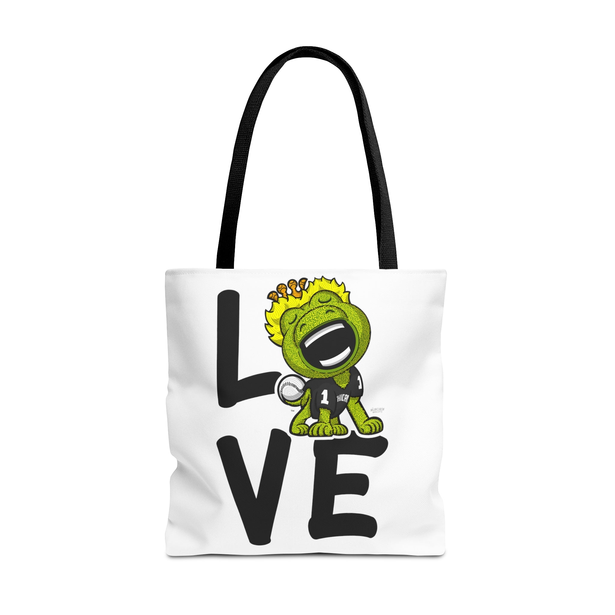 Tote Bag (AOP) - LOVE + Lets Go - Lil' Southpaw CHI Baseball