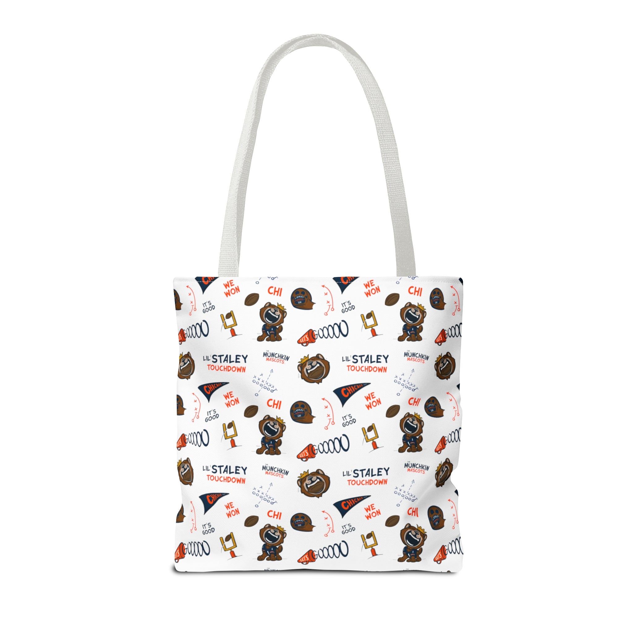 Tote Bag (AOP) - Pattern - Lil' Staley CHI Football