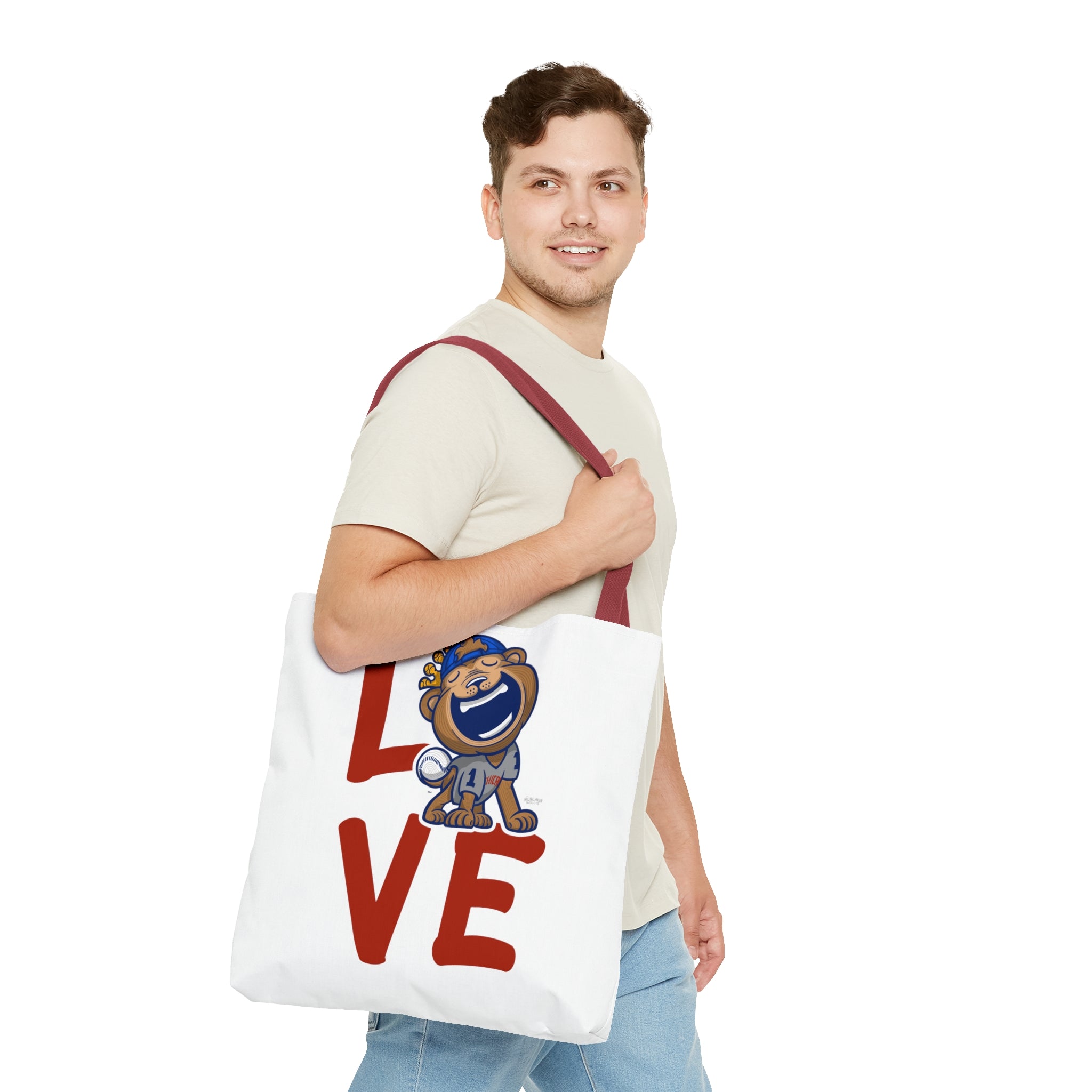 Tote Bag (AOP) - LOVE + Lets Go - Lil' Clark CHI Baseball