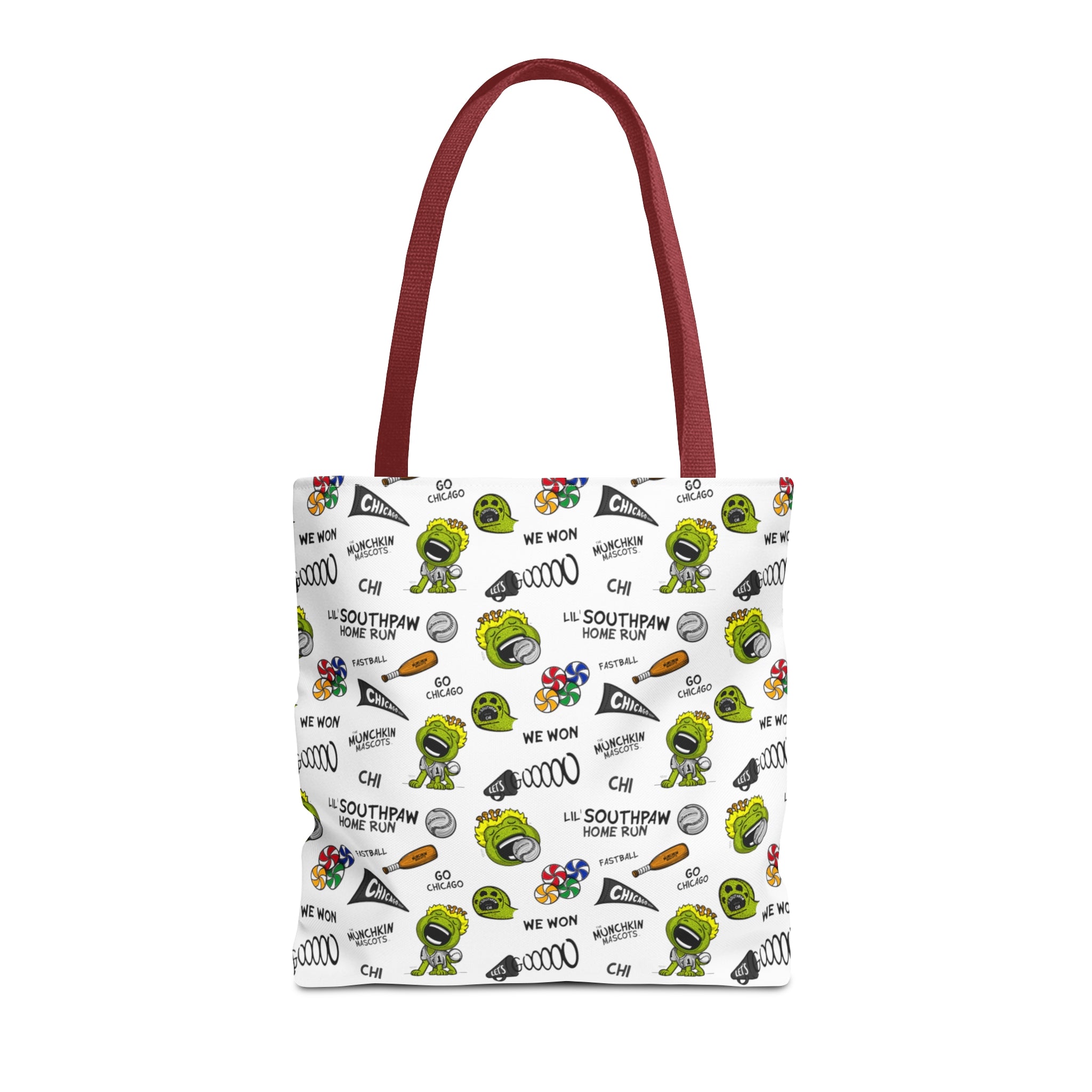 Tote Bag (AOP) - Pattern - Lil' Southpaw CHI Baseball