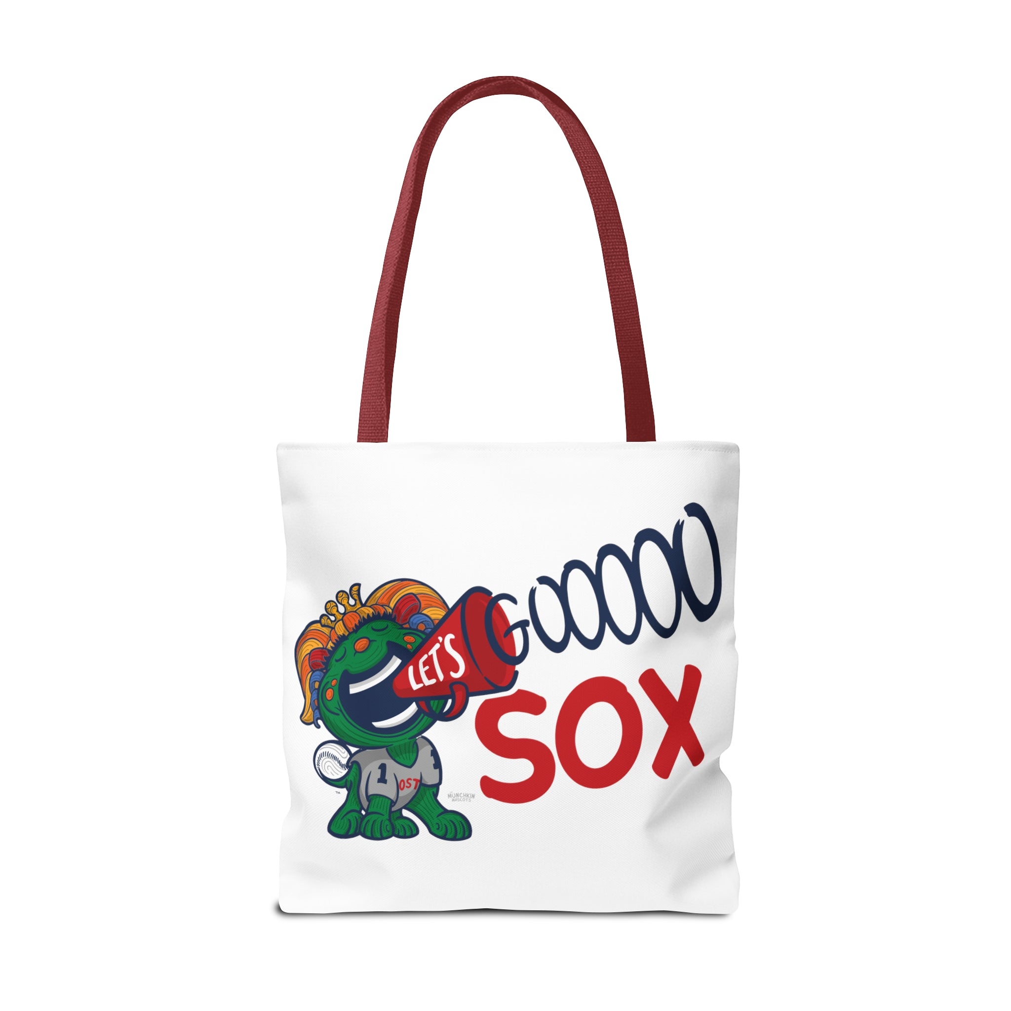 Tote Bag (AOP) - LOVE + Lets Go - Lil' Miss Tessie BOS Baseball