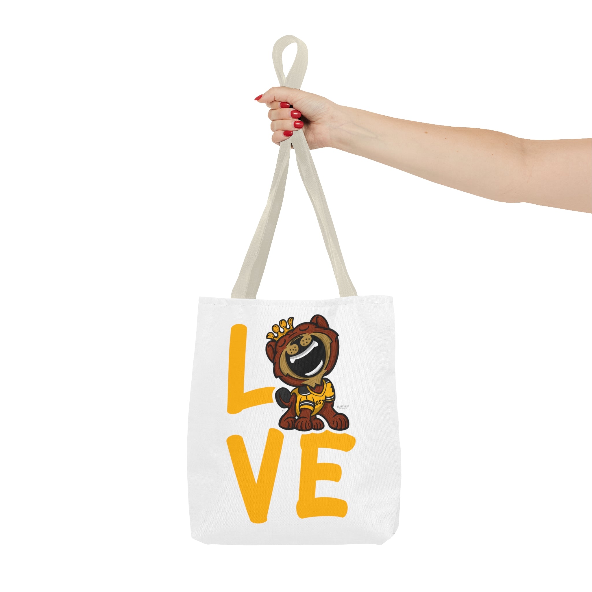 Tote Bag (AOP) - LOVE + Lets Go - Lil' Blades BOS Hockey