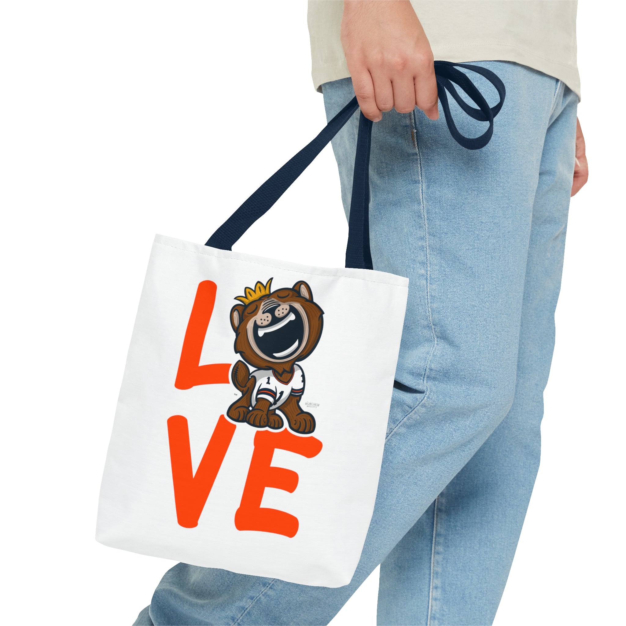 Tote Bag (AOP) - LOVE + Lets Go - Lil' Staley CHI Football