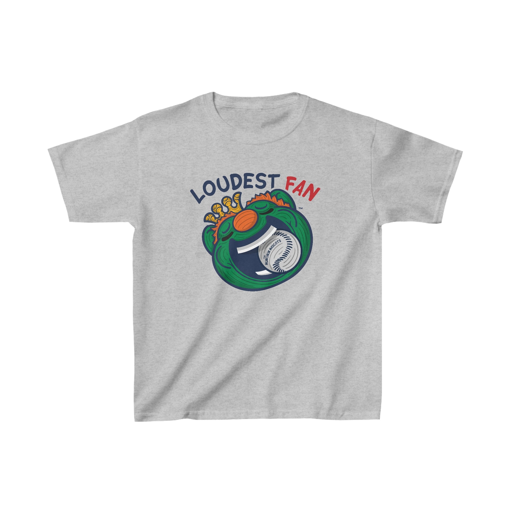 Kids Heavy Cotton™ Tee - Loudest Fan - Lil' Wally BOS Baseball