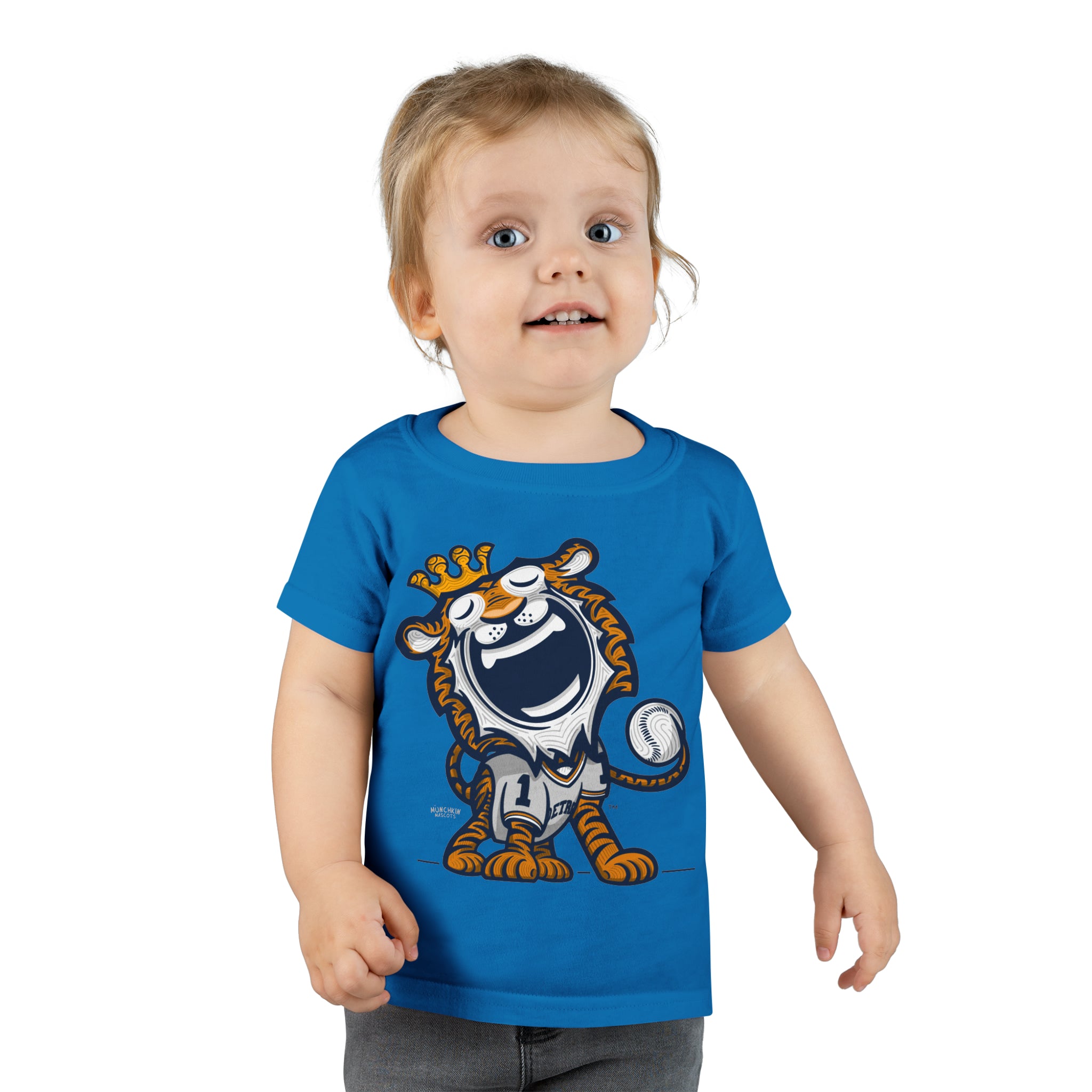 Toddler T-shirt - Away Jersey - Lil' Paws DET Baseball