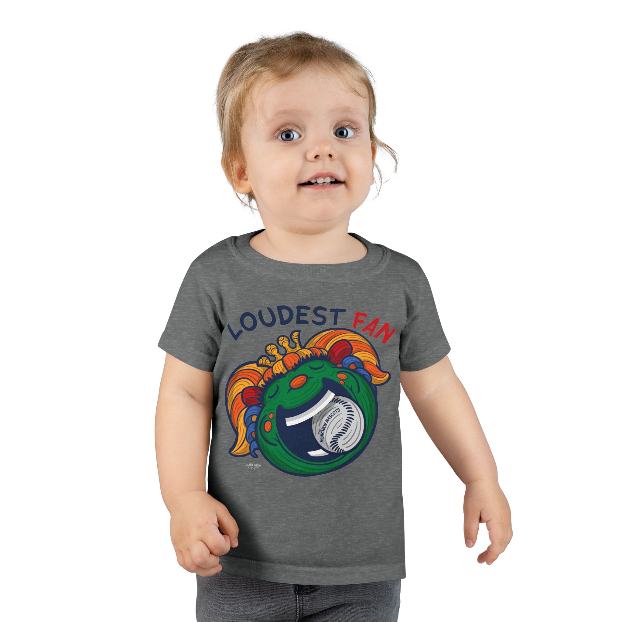 Toddler T-shirt - Loudest Fan - Lil' Miss Tessie BOS Baseball