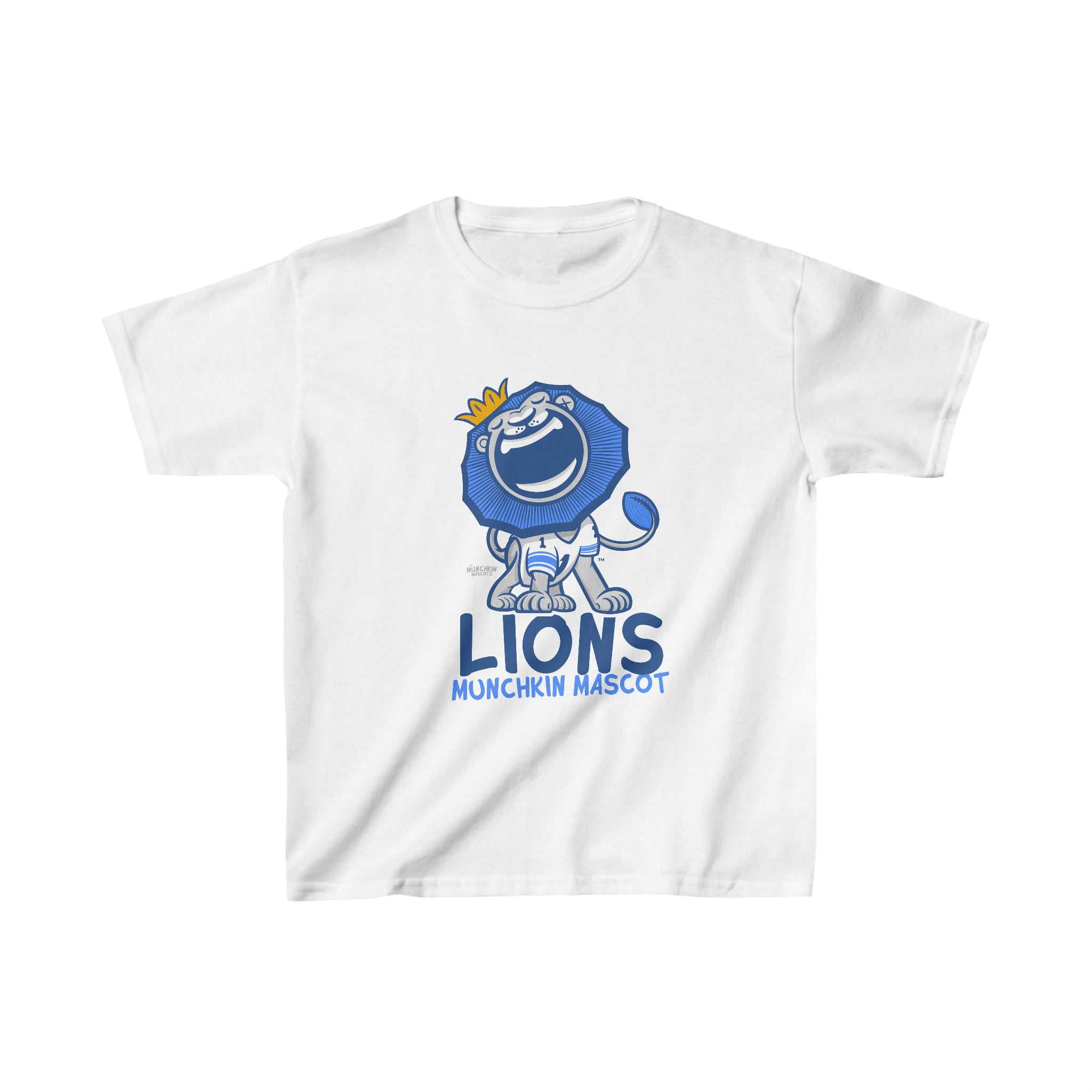 Kids Heavy Cotton™ Tee - Munchkin Mascot - Lil' Roary DET Football