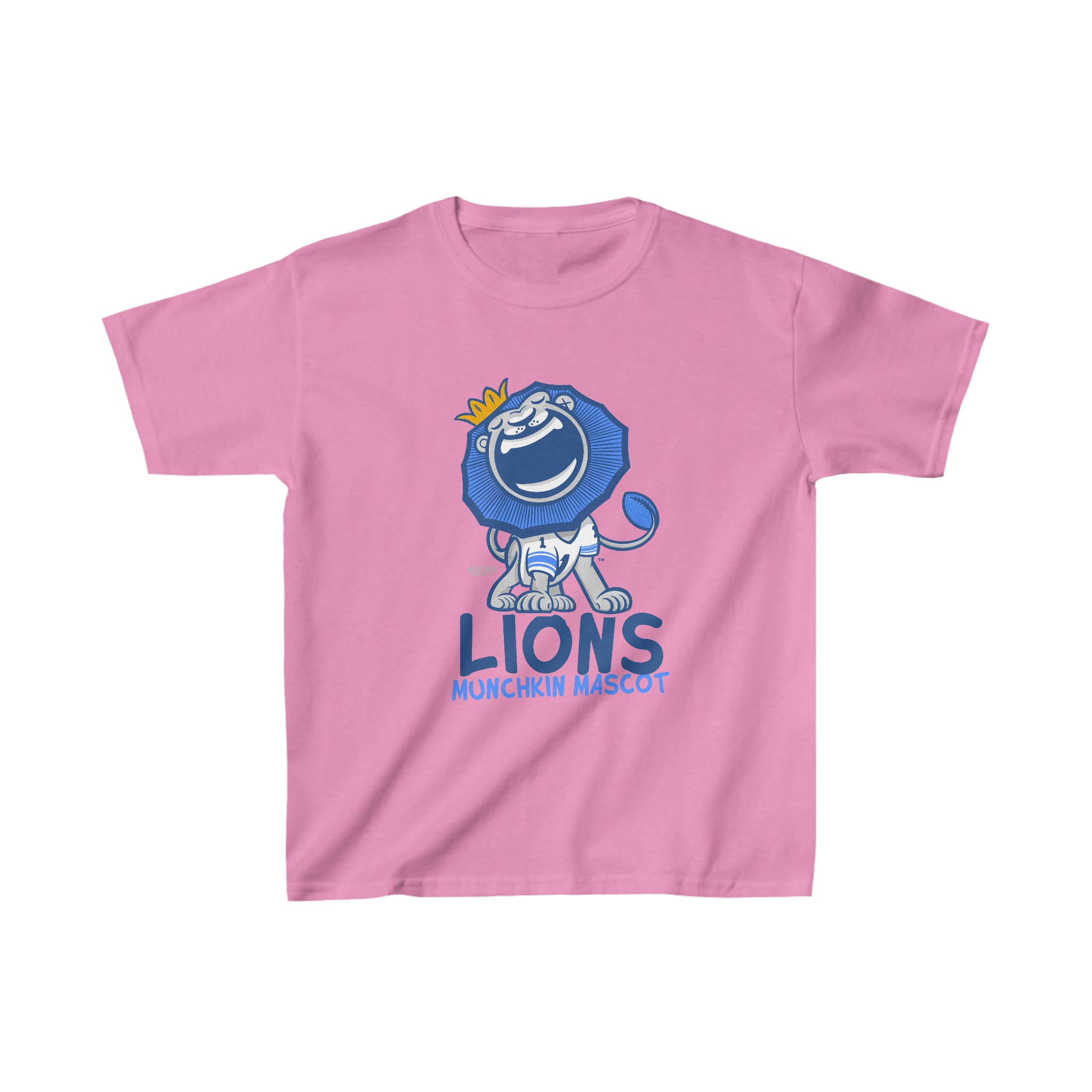 Kids Heavy Cotton™ Tee - Munchkin Mascot - Lil' Roary DET Football