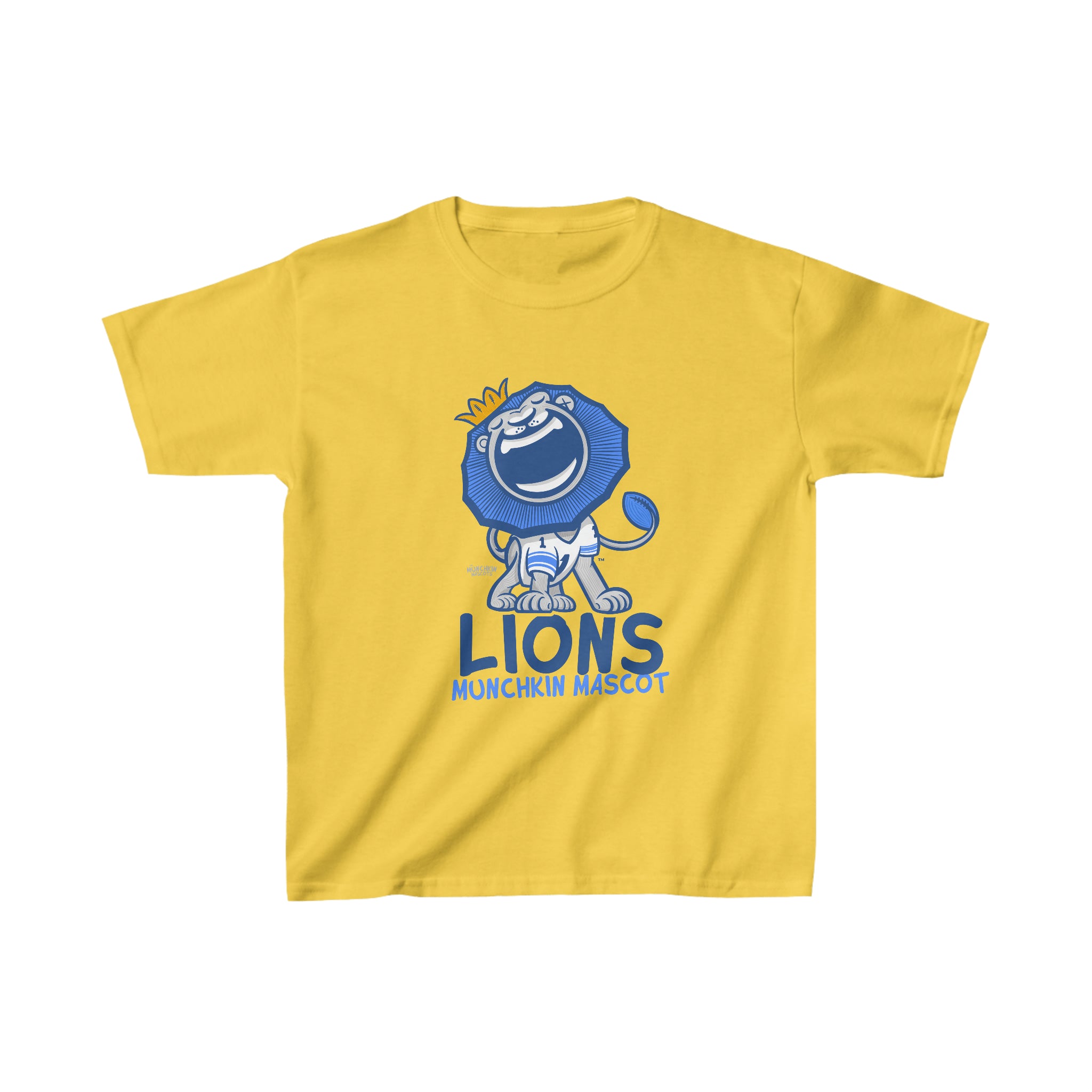 Kids Heavy Cotton™ Tee - Munchkin Mascot - Lil' Roary DET Football