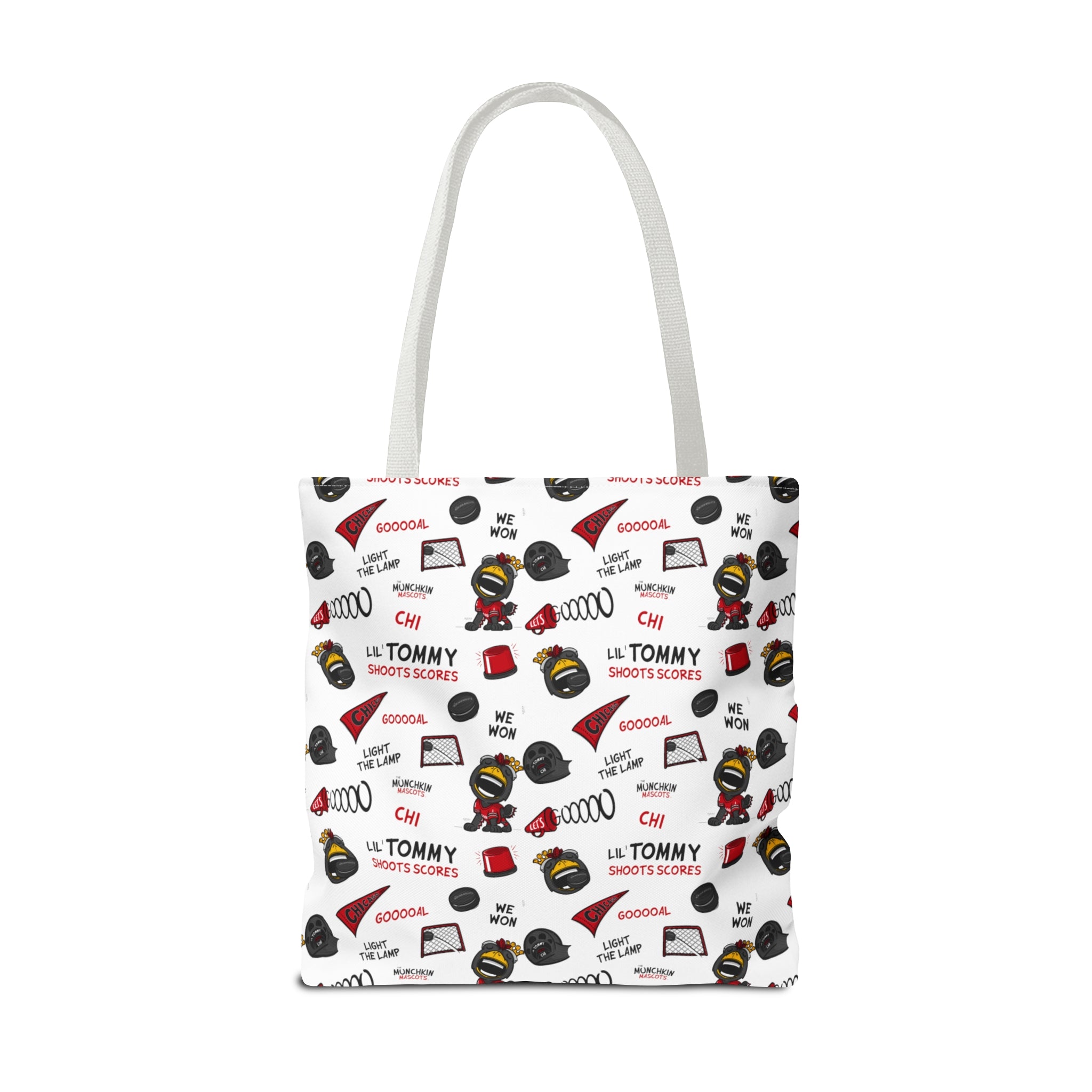 Tote Bag (AOP) - Pattern - Lil' Tommy CHI Hockey