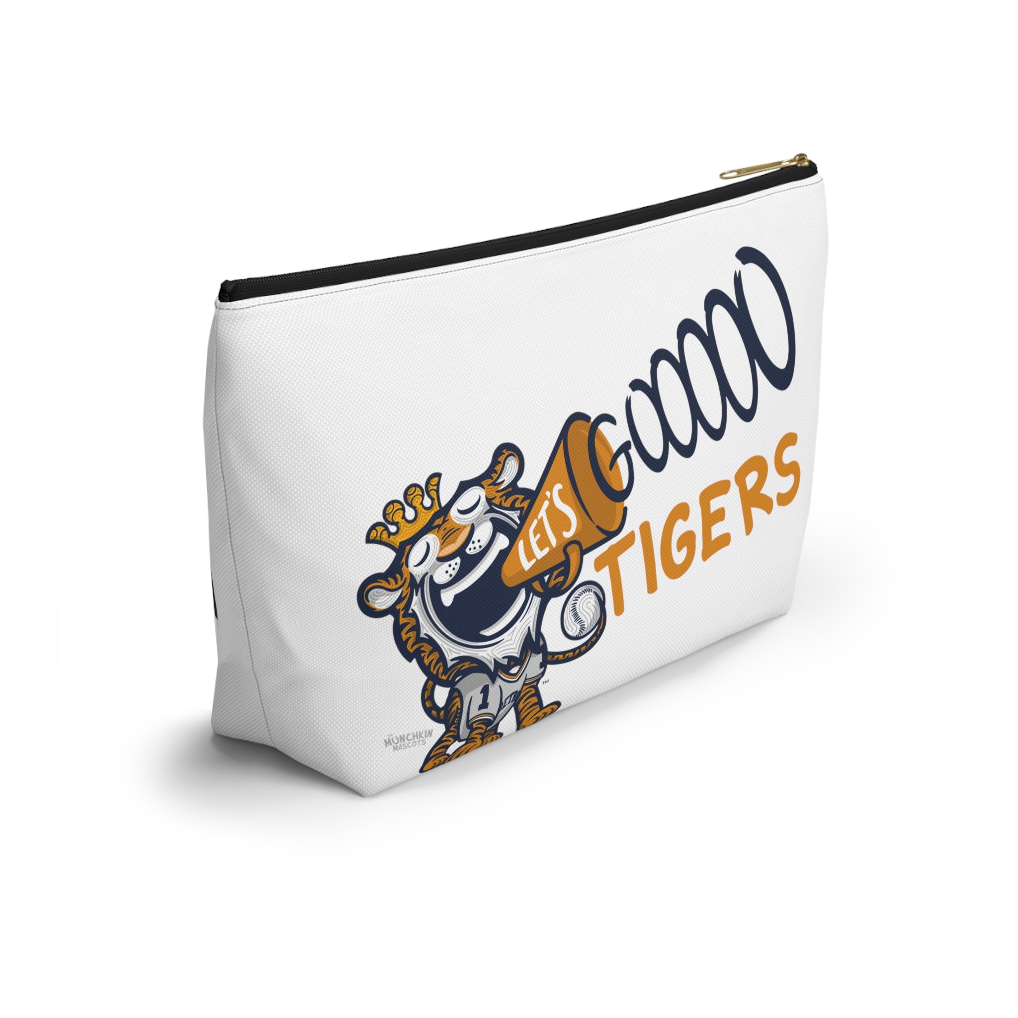 Accessory Pouch w T-bottom - Pattern - Lil' Paws DET Baseball