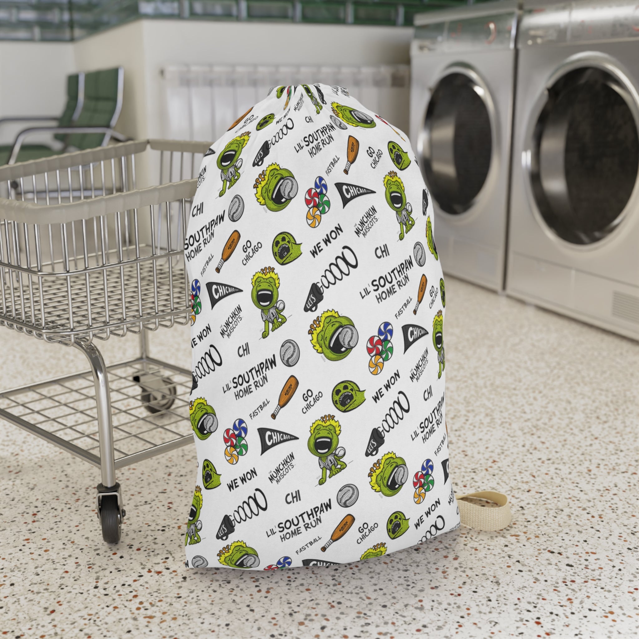 Laundry Bag - Pattern - Lil' Southpaw CHI Baseball