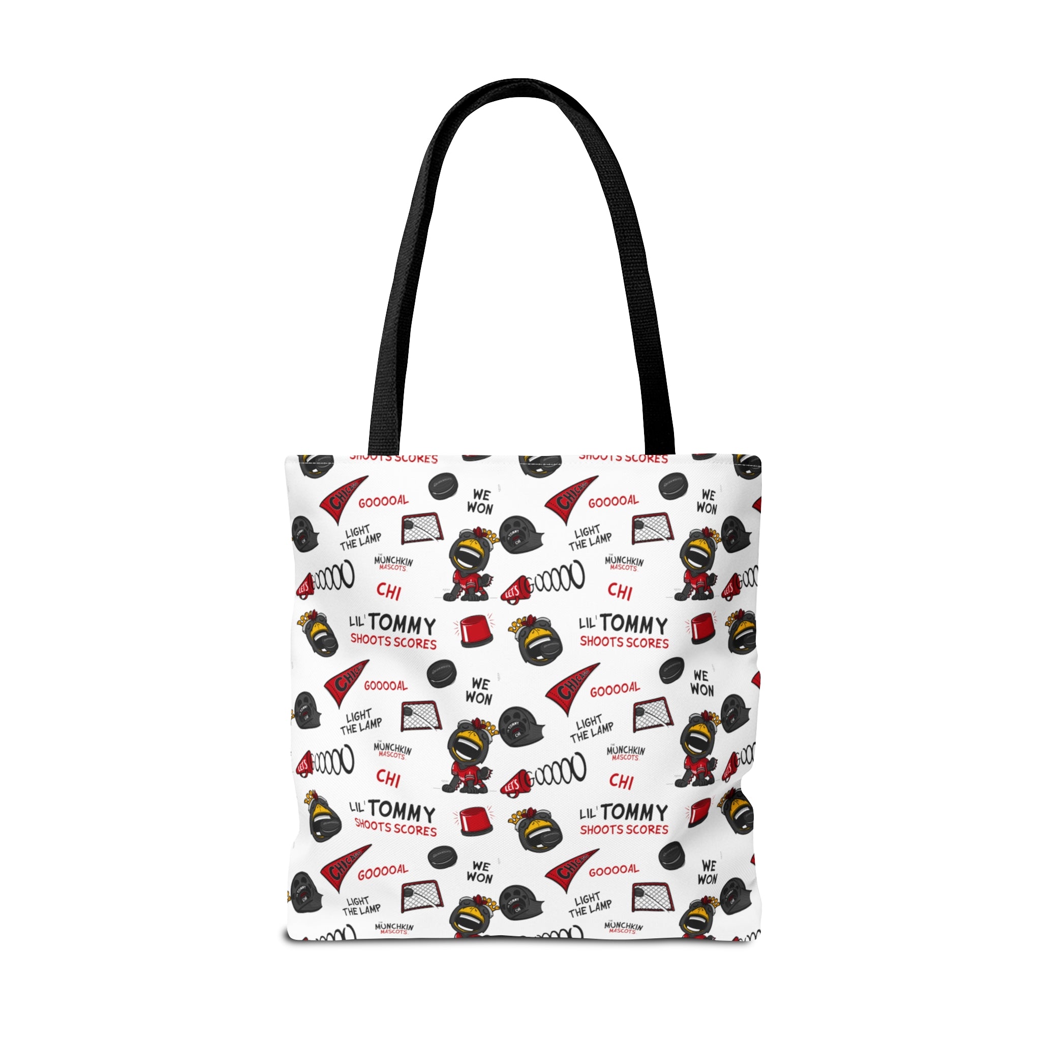 Tote Bag (AOP) - Pattern - Lil' Tommy CHI Hockey