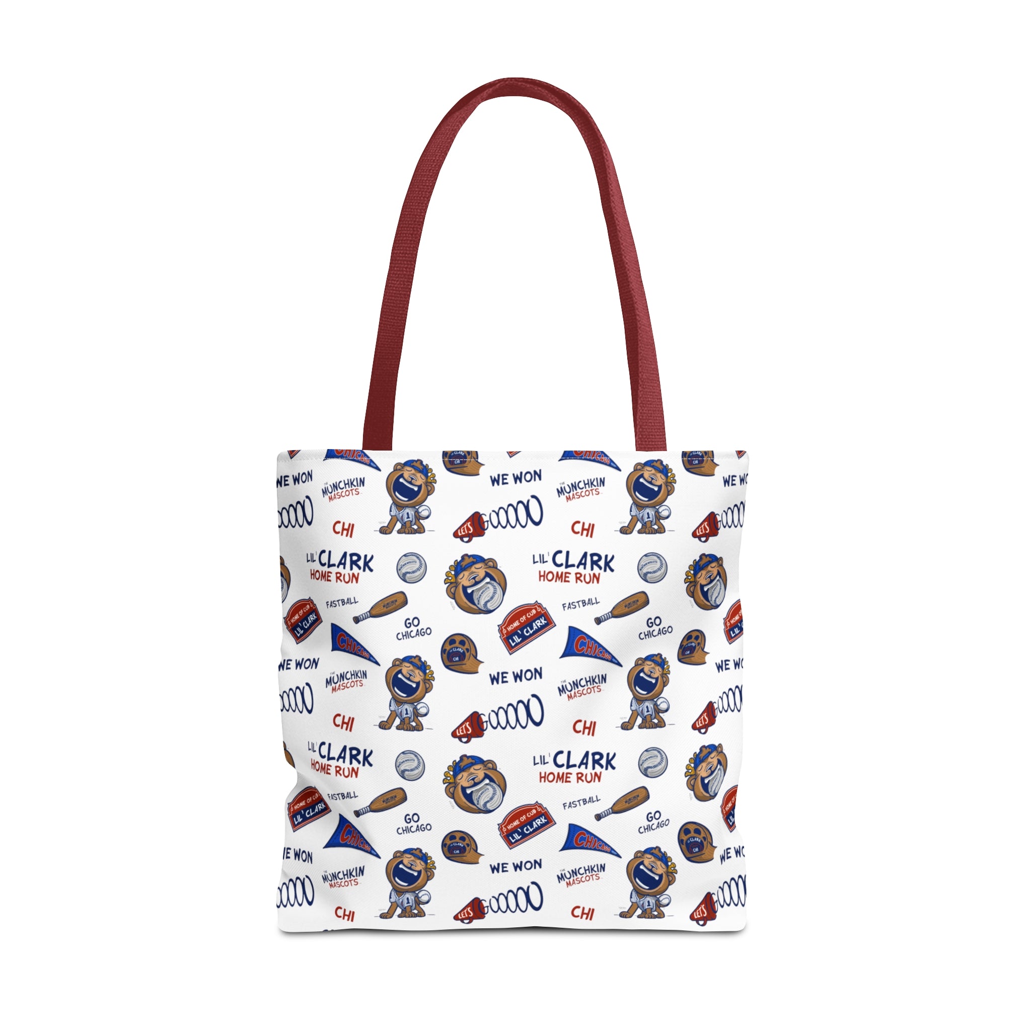 Tote Bag (AOP) - Pattern - Lil' Clark CHI Baseball