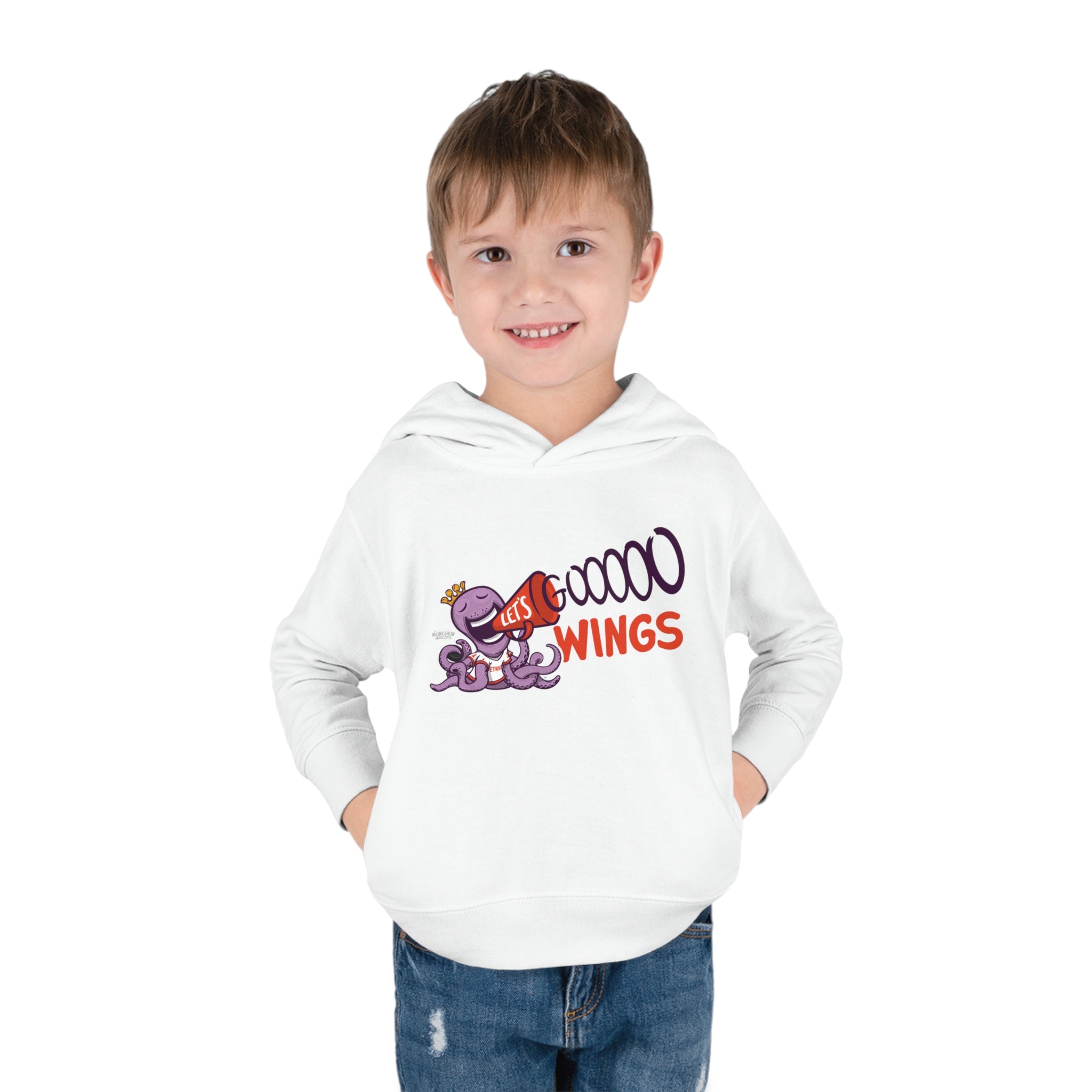 Toddler Pullover Fleece Hoodie - Let's Go - Lil' Stanley DET Hockey