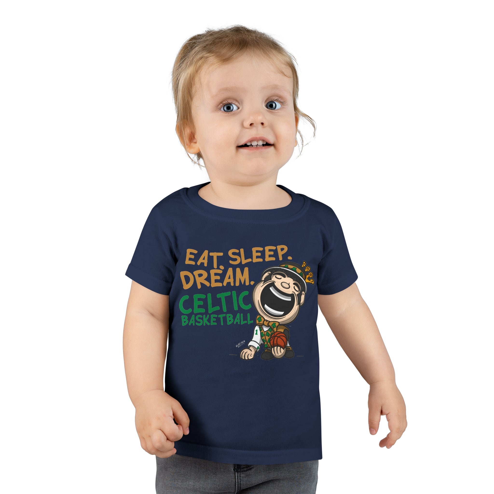 Toddler T-shirt - Eat Sleep Dream - Lil' Lucky BOS Basketball