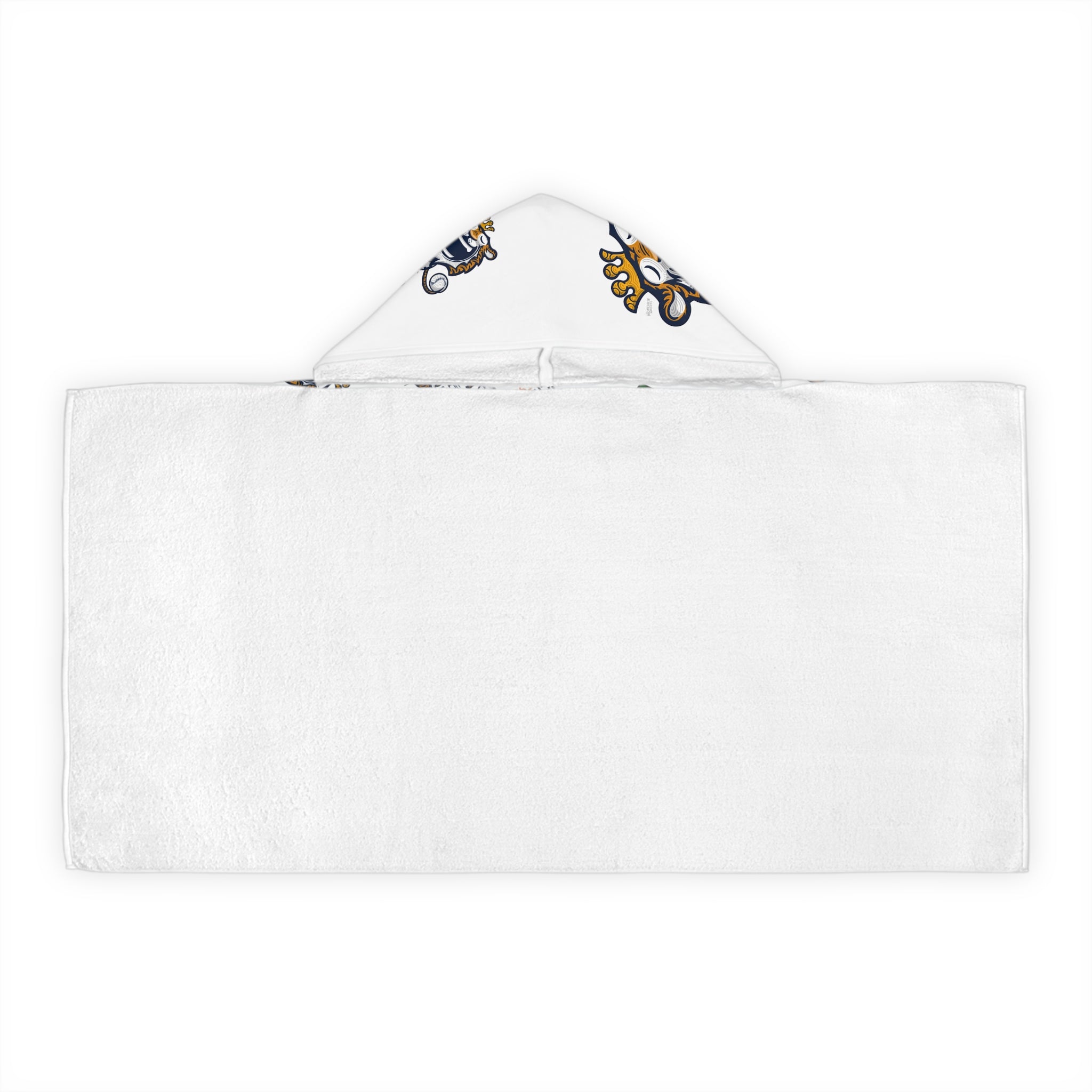 Youth Hooded Towel - Lil' Paws DET Baseball