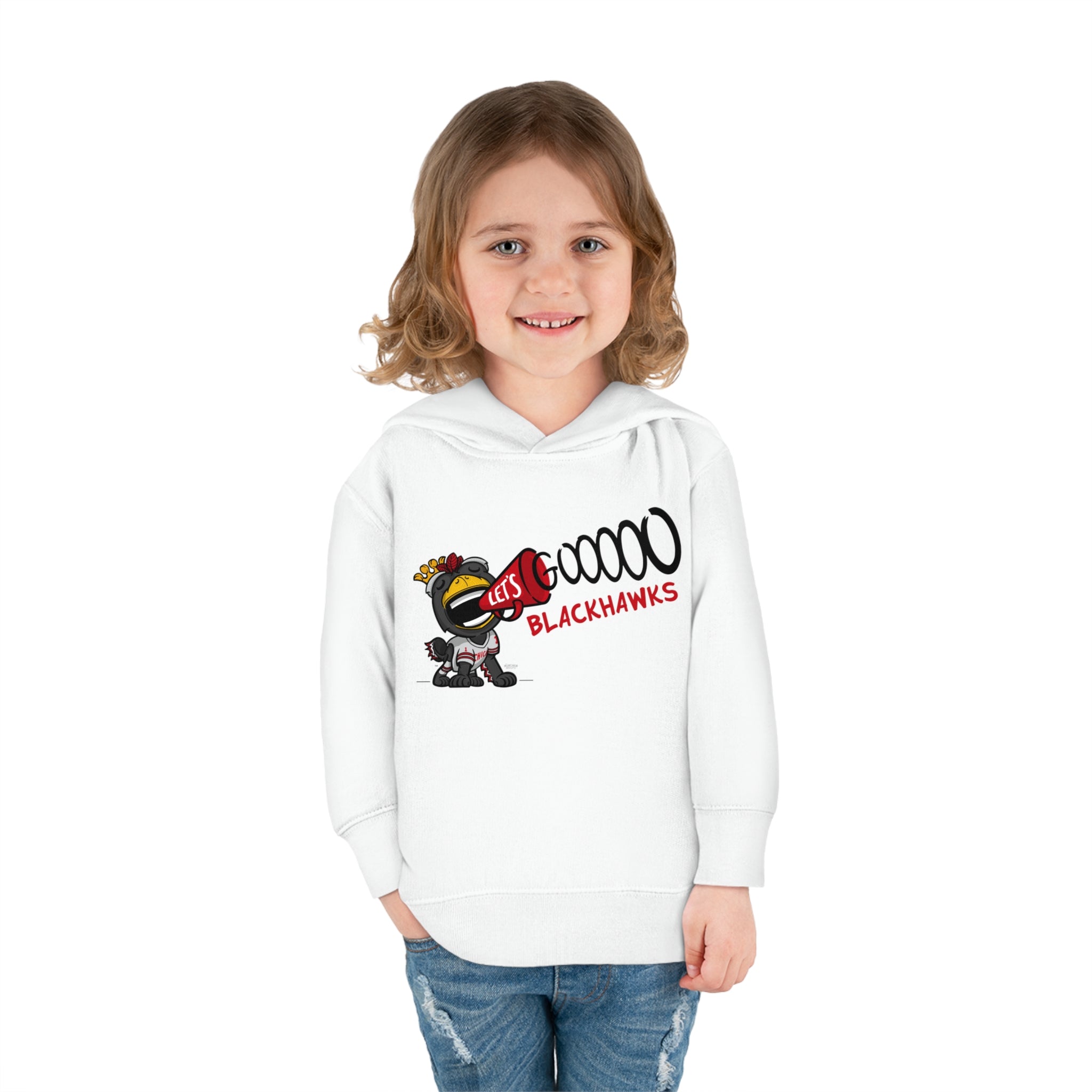 Toddler Pullover Fleece Hoodie - Let's Go - Lil' Tommy CHI Hockey