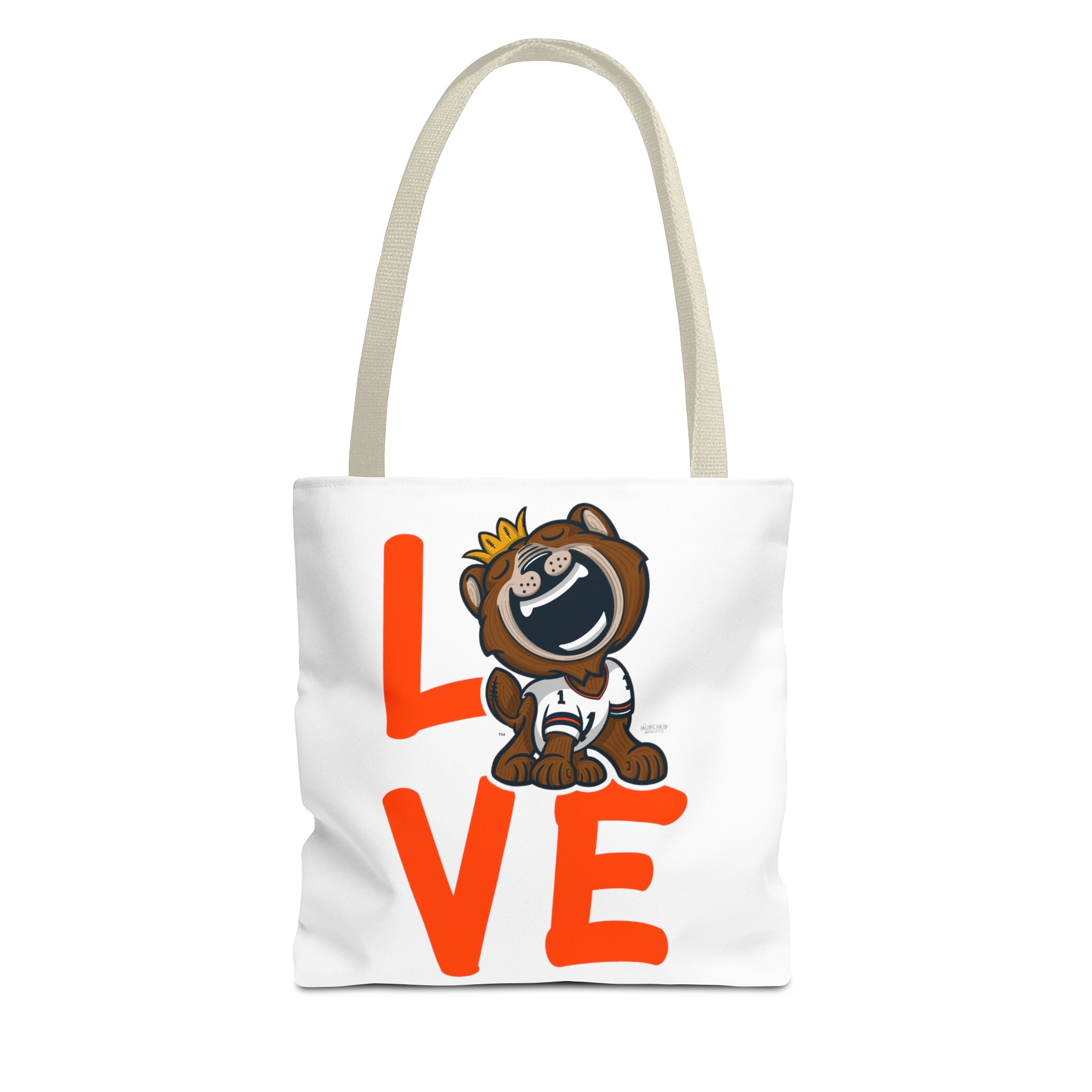 Tote Bag (AOP) - LOVE + Lets Go - Lil' Staley CHI Football