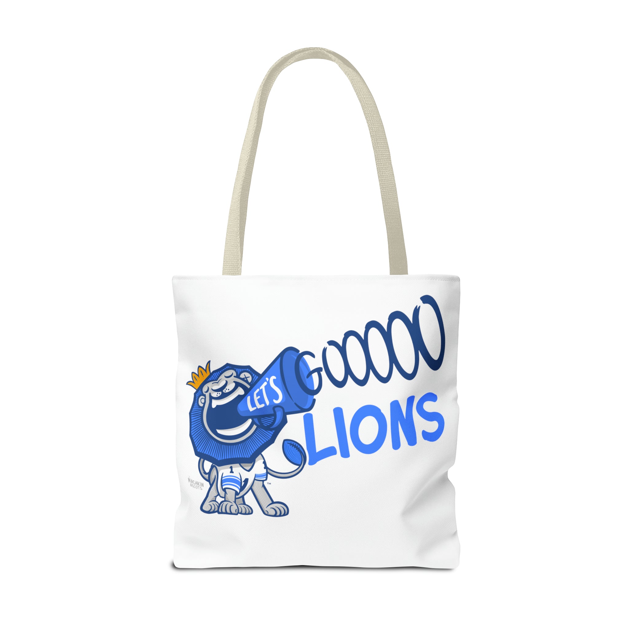 Tote Bag (AOP) - LOVE + Lets Go - Lil' Roary DET Football