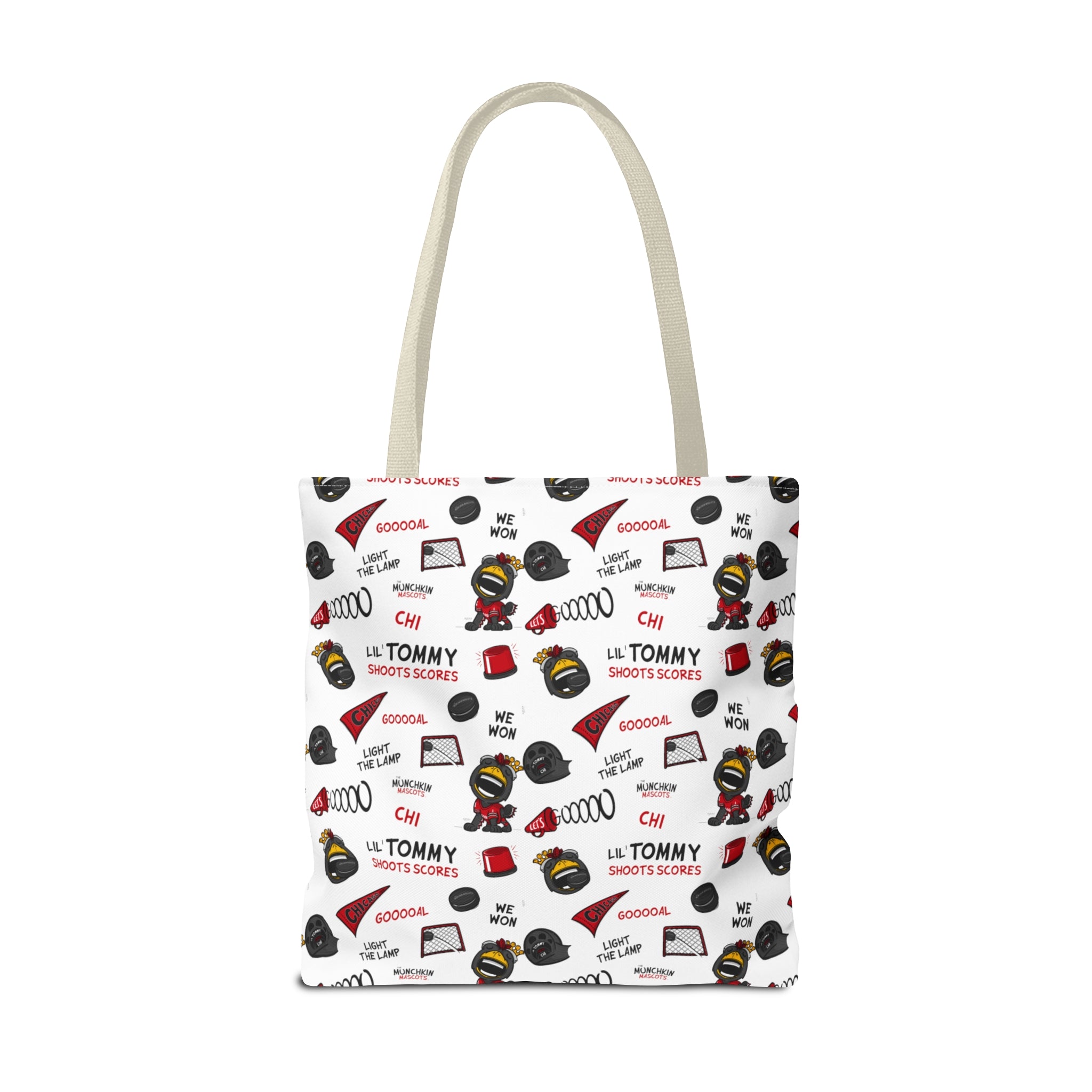 Tote Bag (AOP) - Pattern - Lil' Tommy CHI Hockey