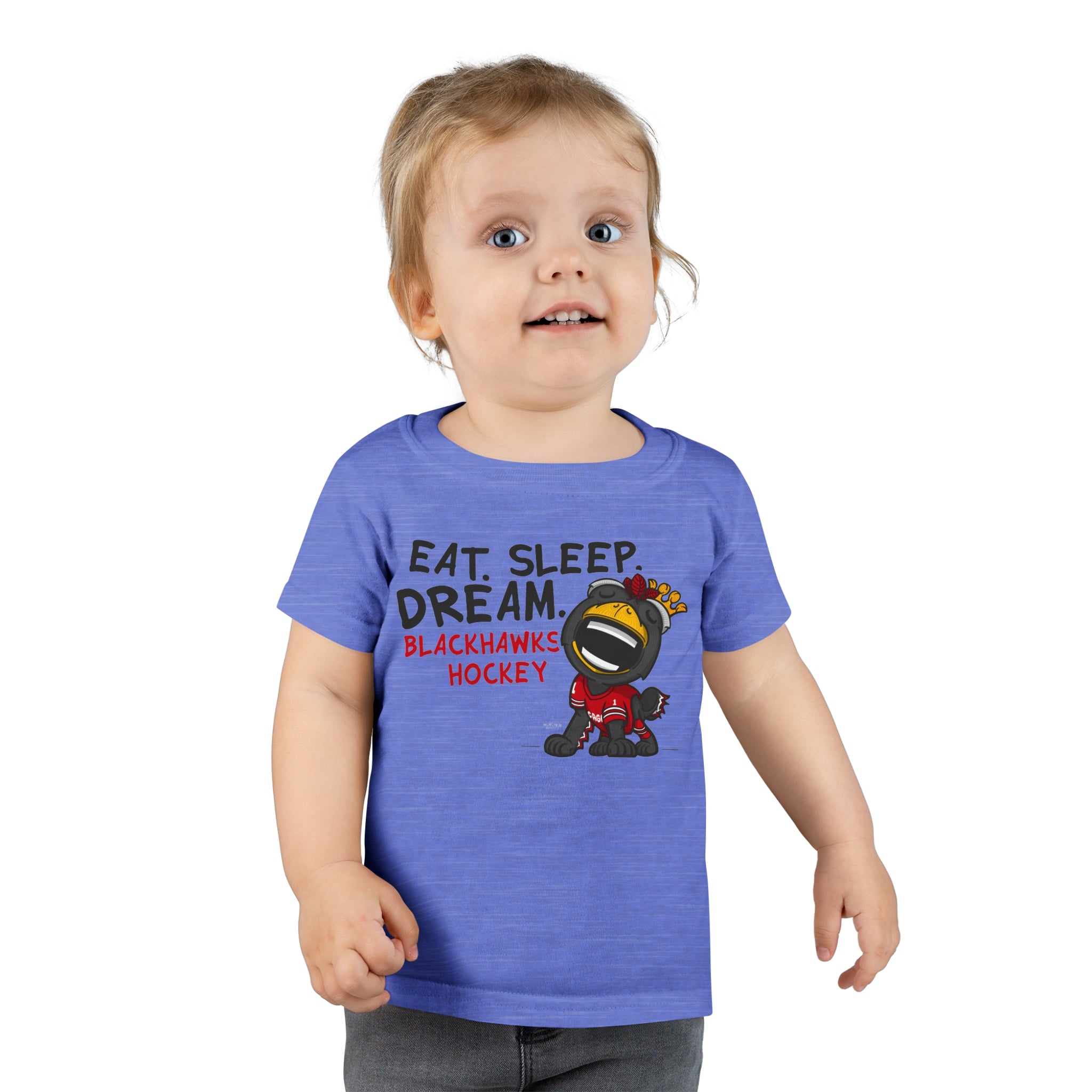 Toddler T-shirt - Eat Sleep Dream - Lil' Tommy CHI Hockey