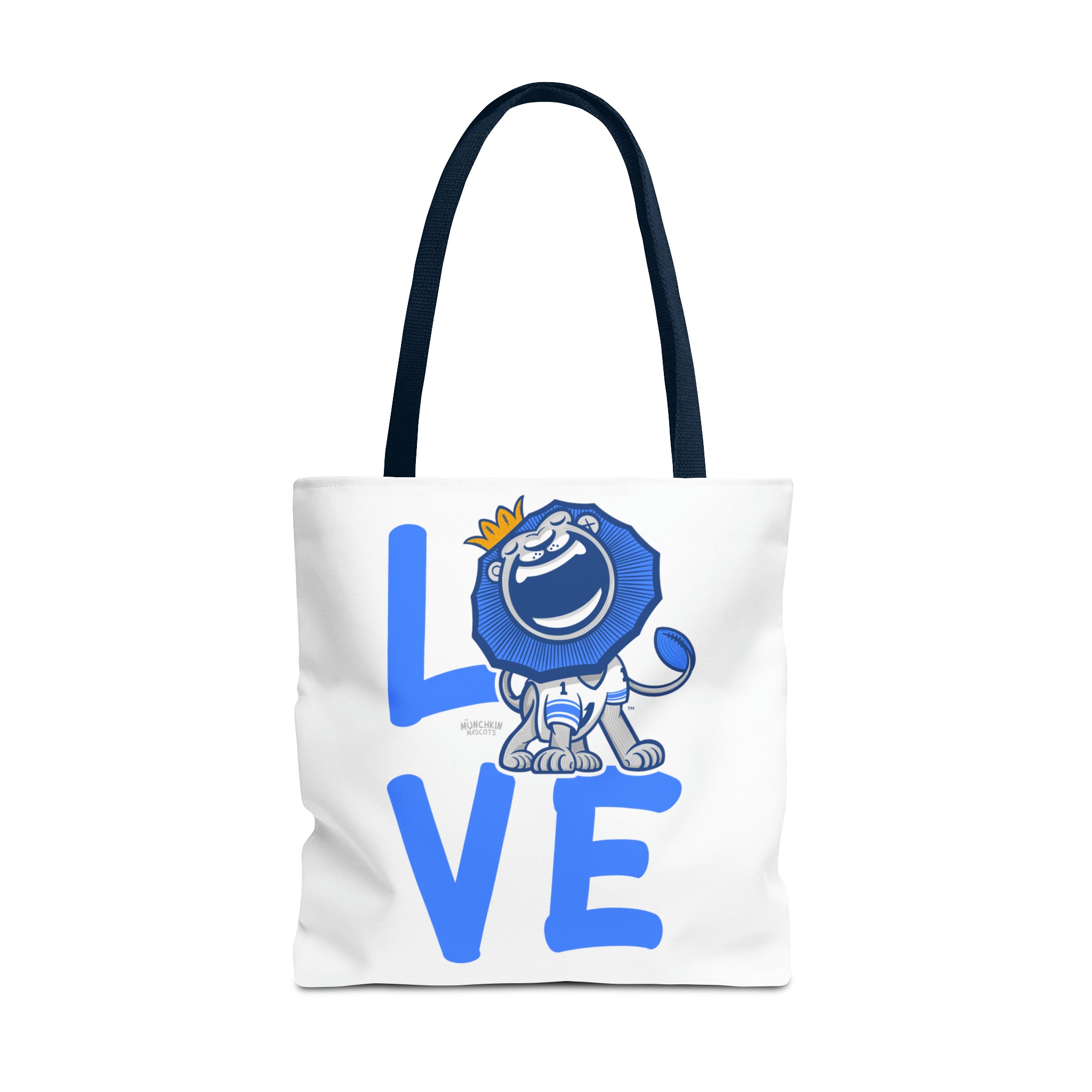 Tote Bag (AOP) - LOVE + Lets Go - Lil' Roary DET Football