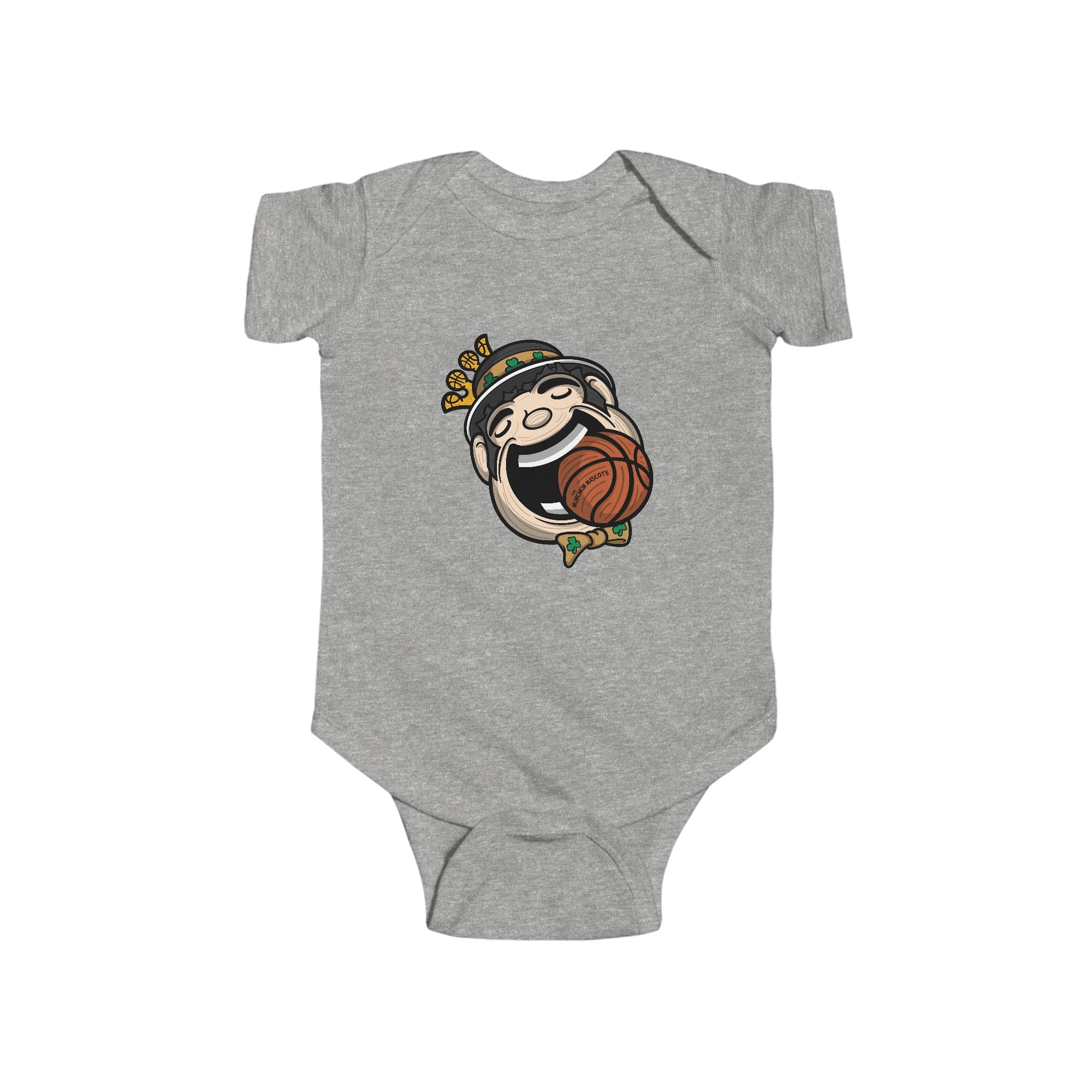 Infant Fine Jersey Bodysuit - Game Ball Bite - Lil' Lucky BOS Basketball