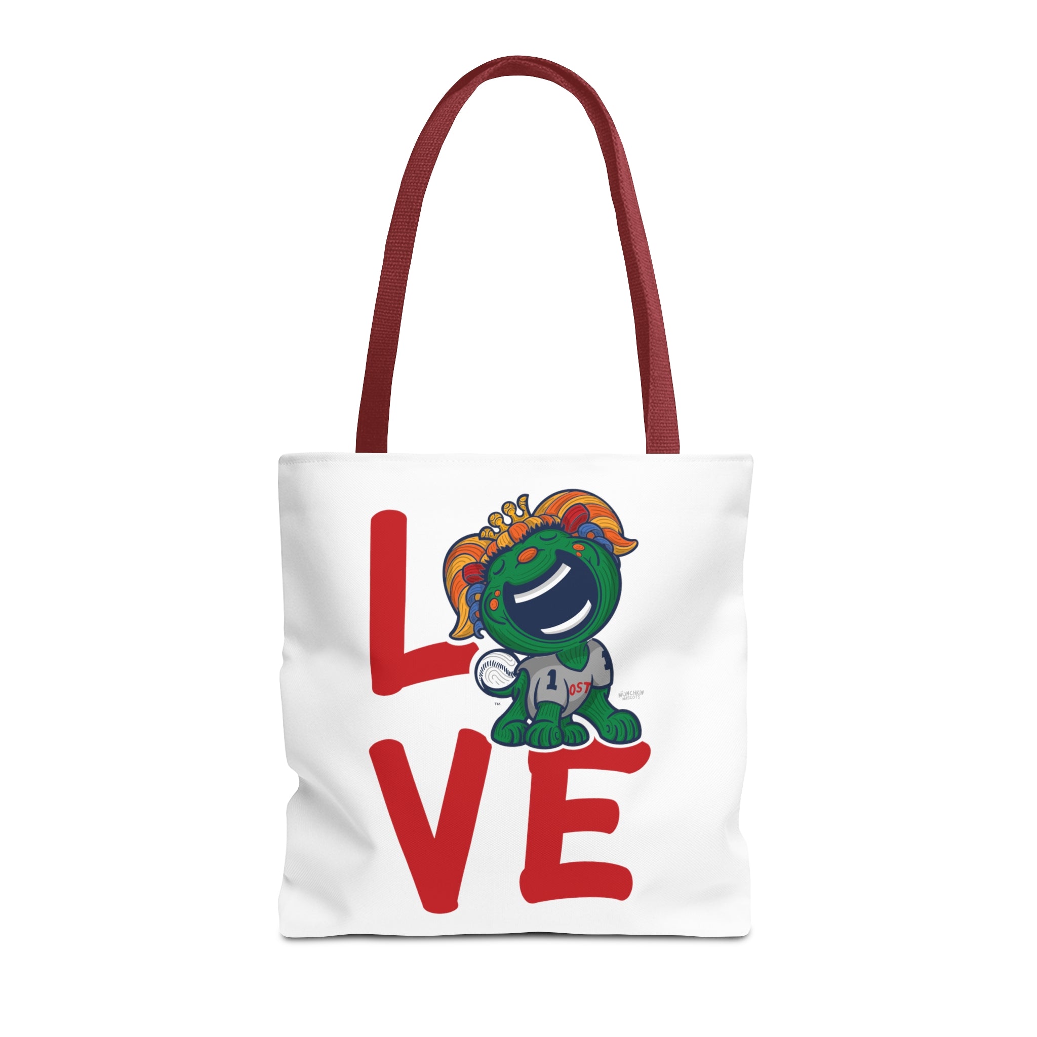 Tote Bag (AOP) - LOVE + Lets Go - Lil' Miss Tessie BOS Baseball